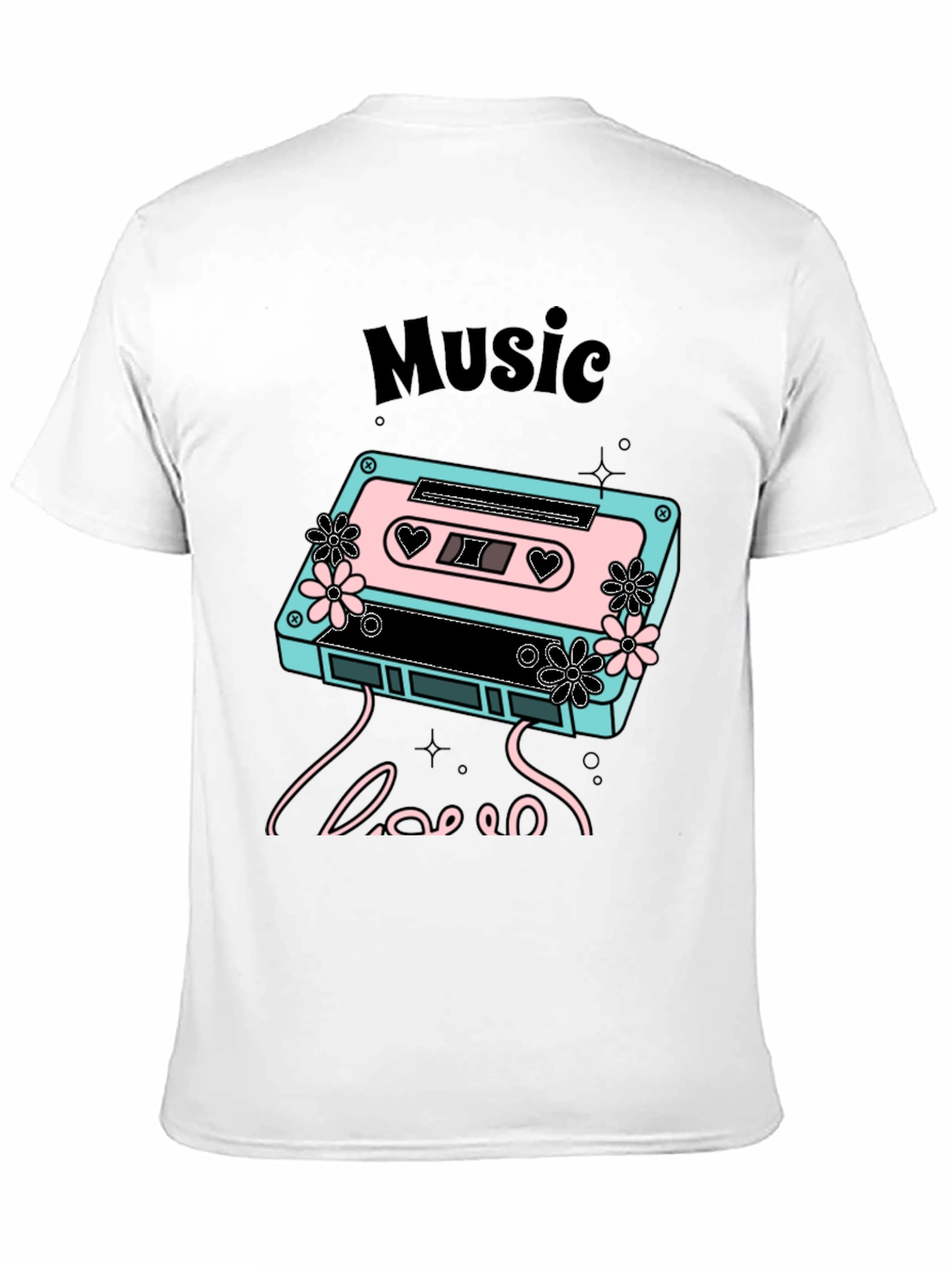 Retro Music Love Graphic T-Shirt