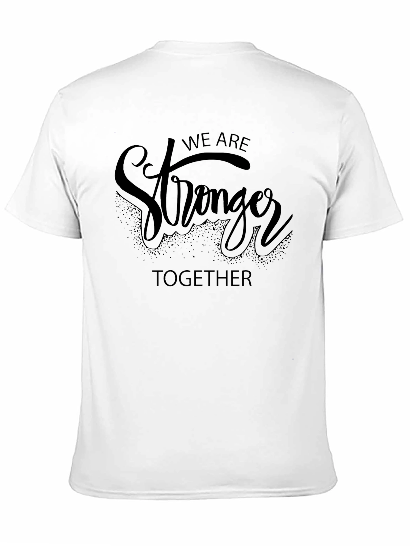 Stronger Together Black Graphic Tee