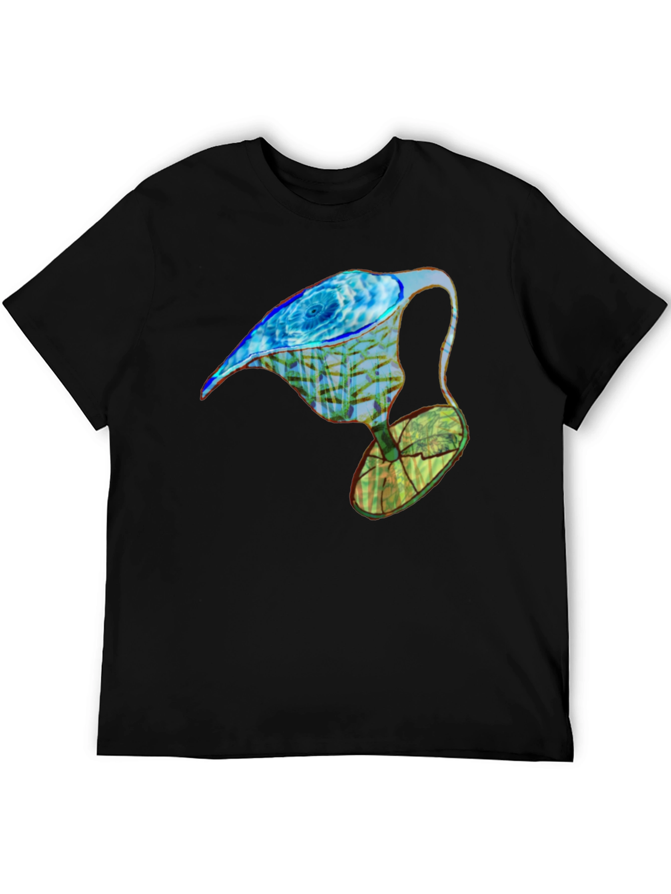 Abstract Water Drop Graphic Tee