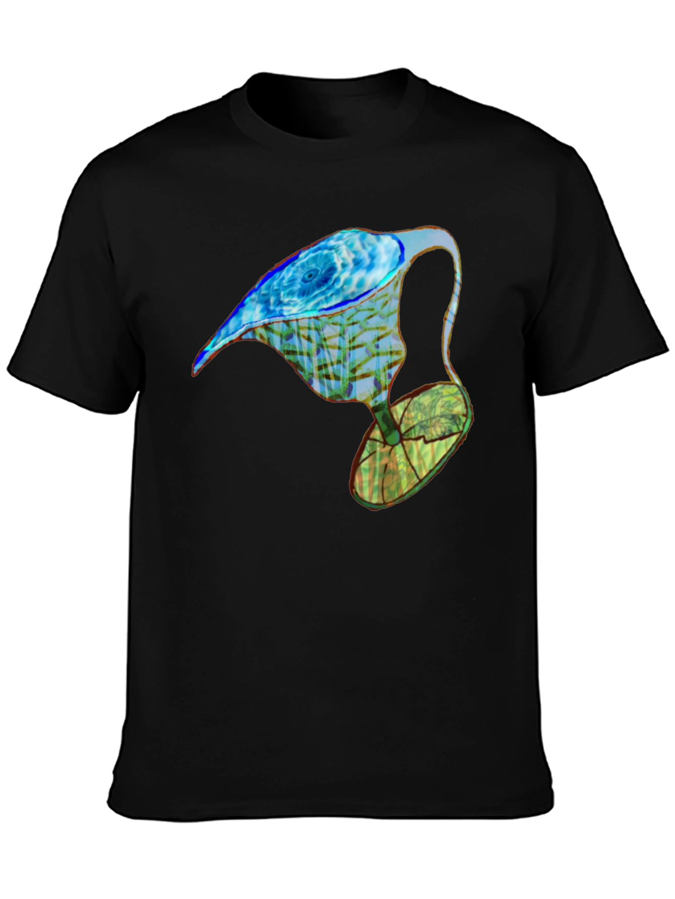 Abstract Water Drop Graphic Tee