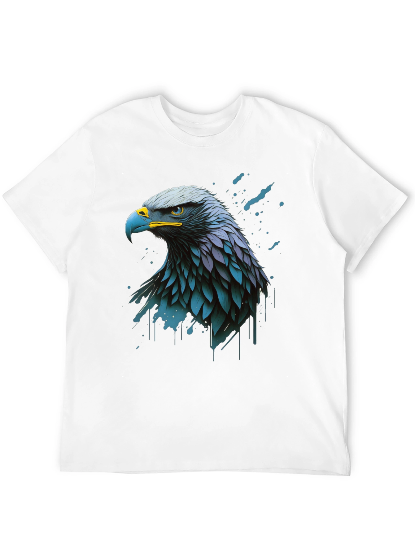 Eagle Graphic Print Black T-Shirt