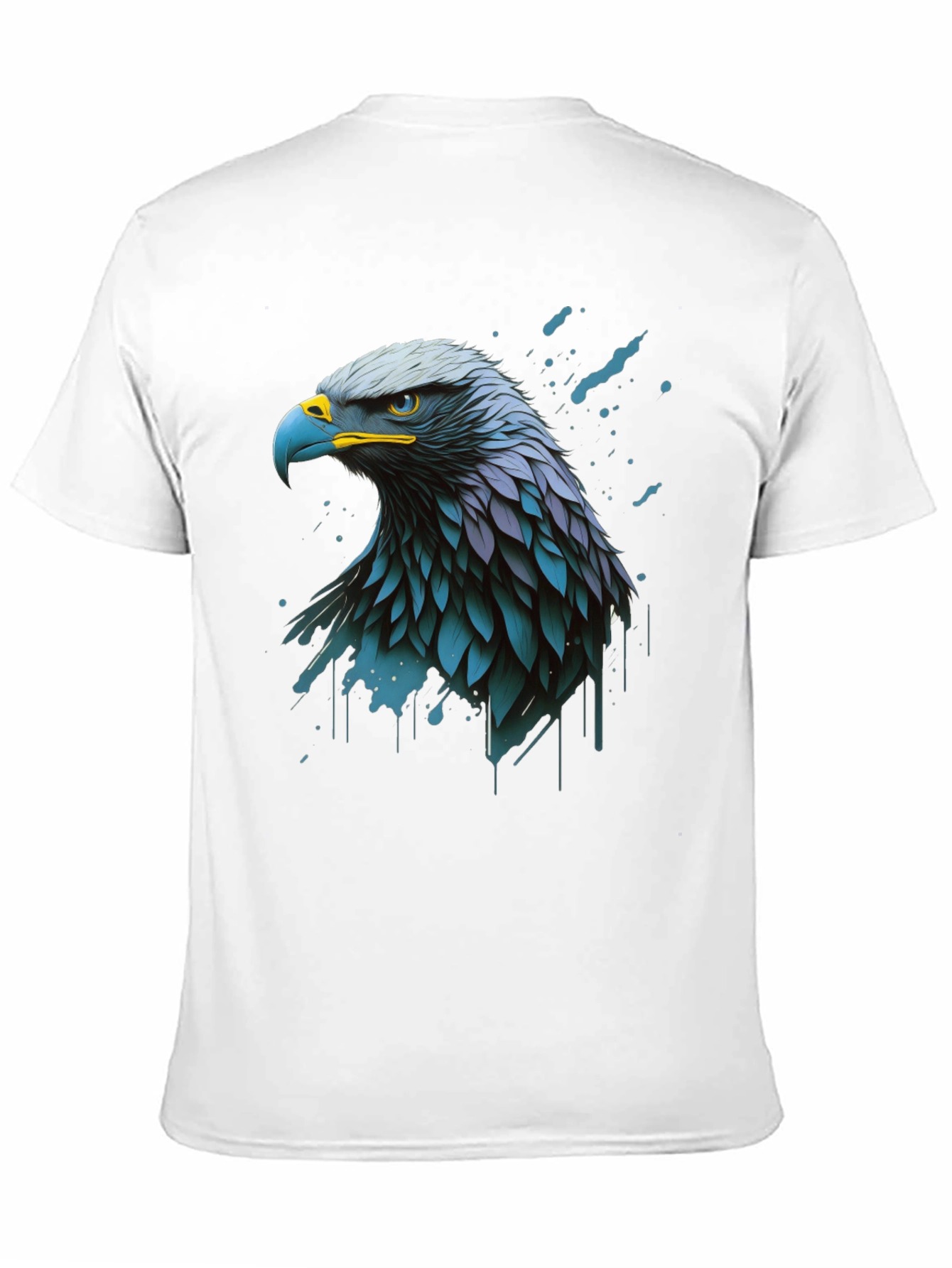 Eagle Graphic Print Black T-Shirt