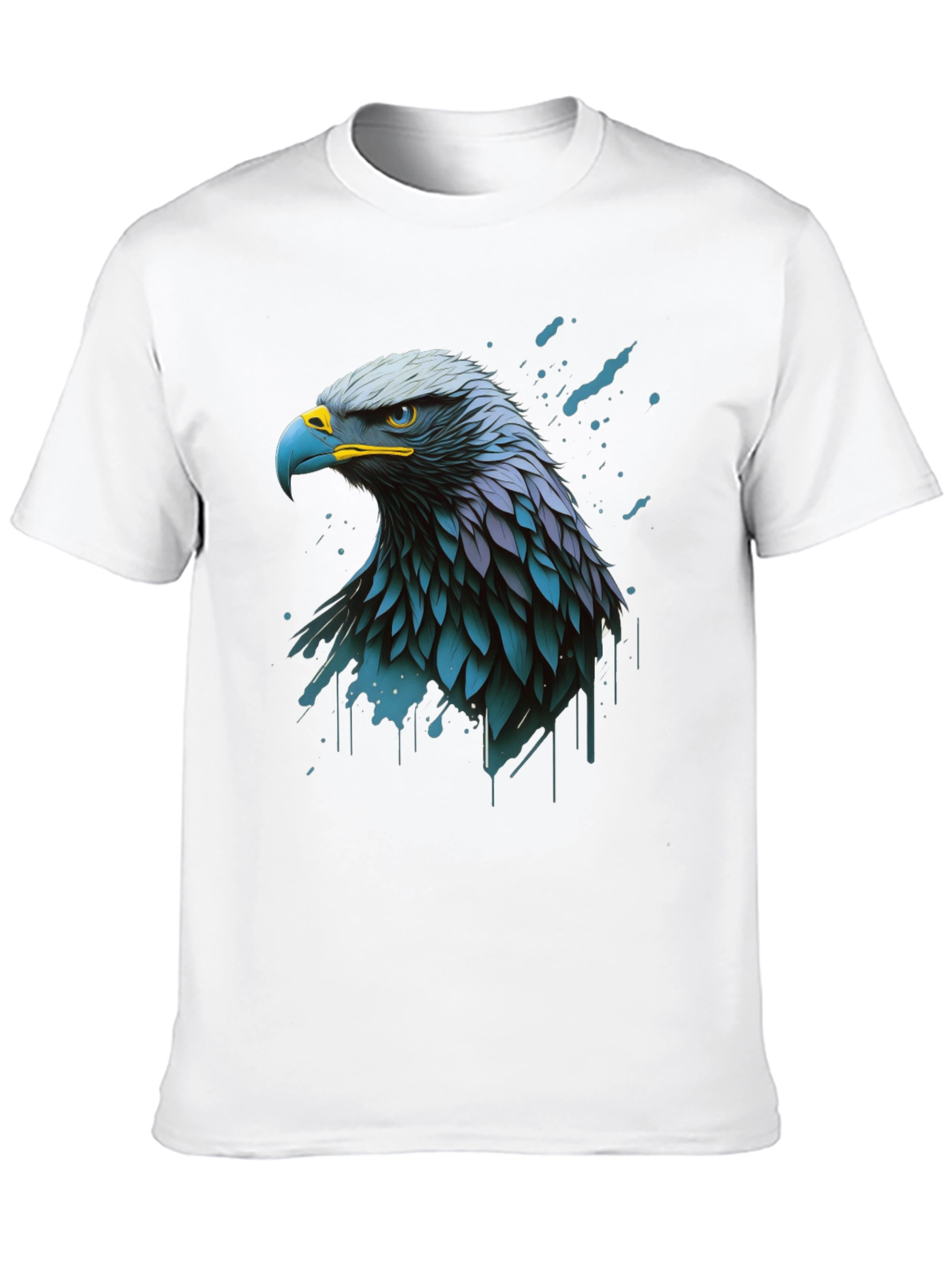 Eagle Graphic Print Black T-Shirt