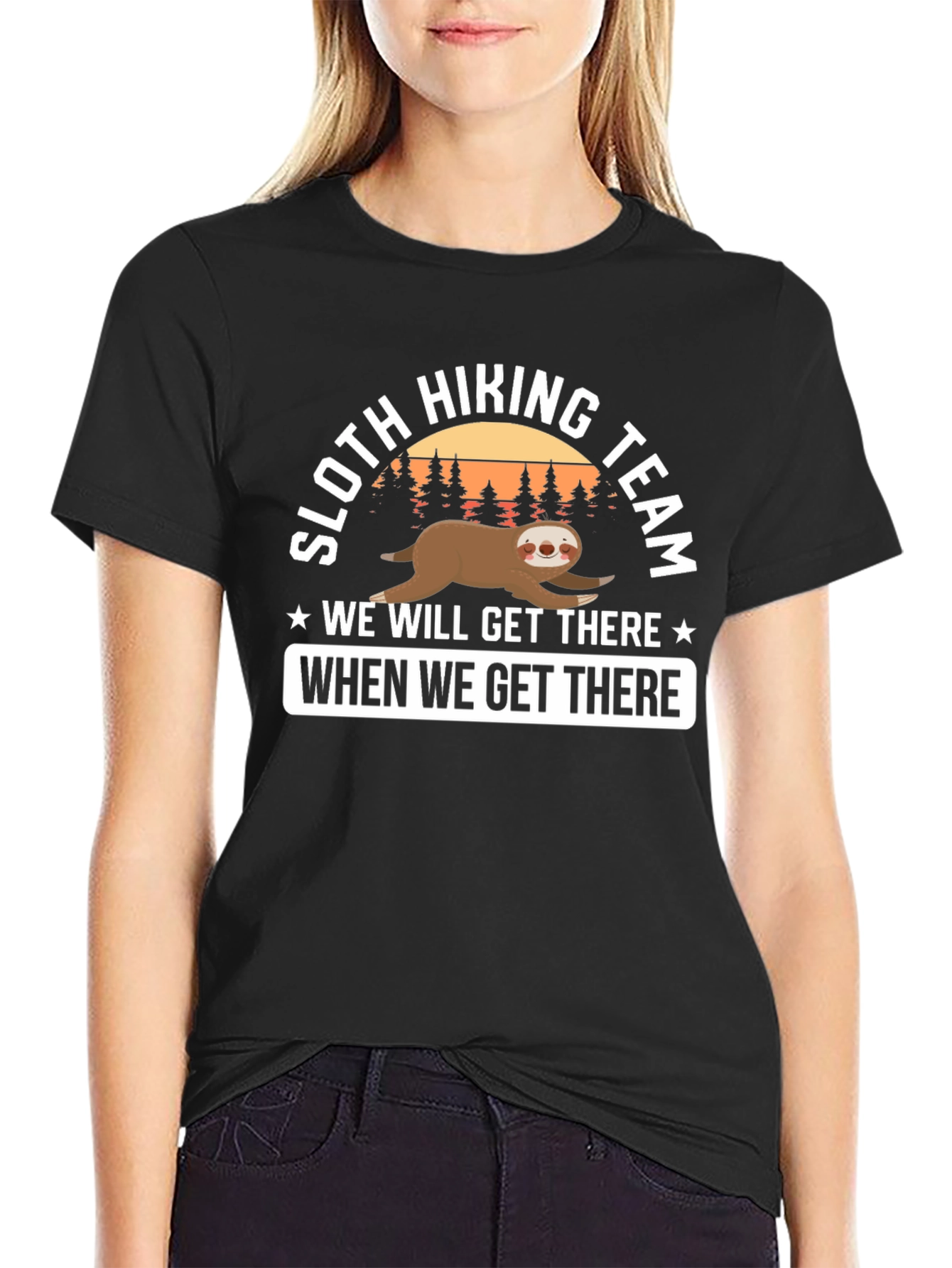 Sloth Hiking Team T-Shirt - Funny Adventure Tee