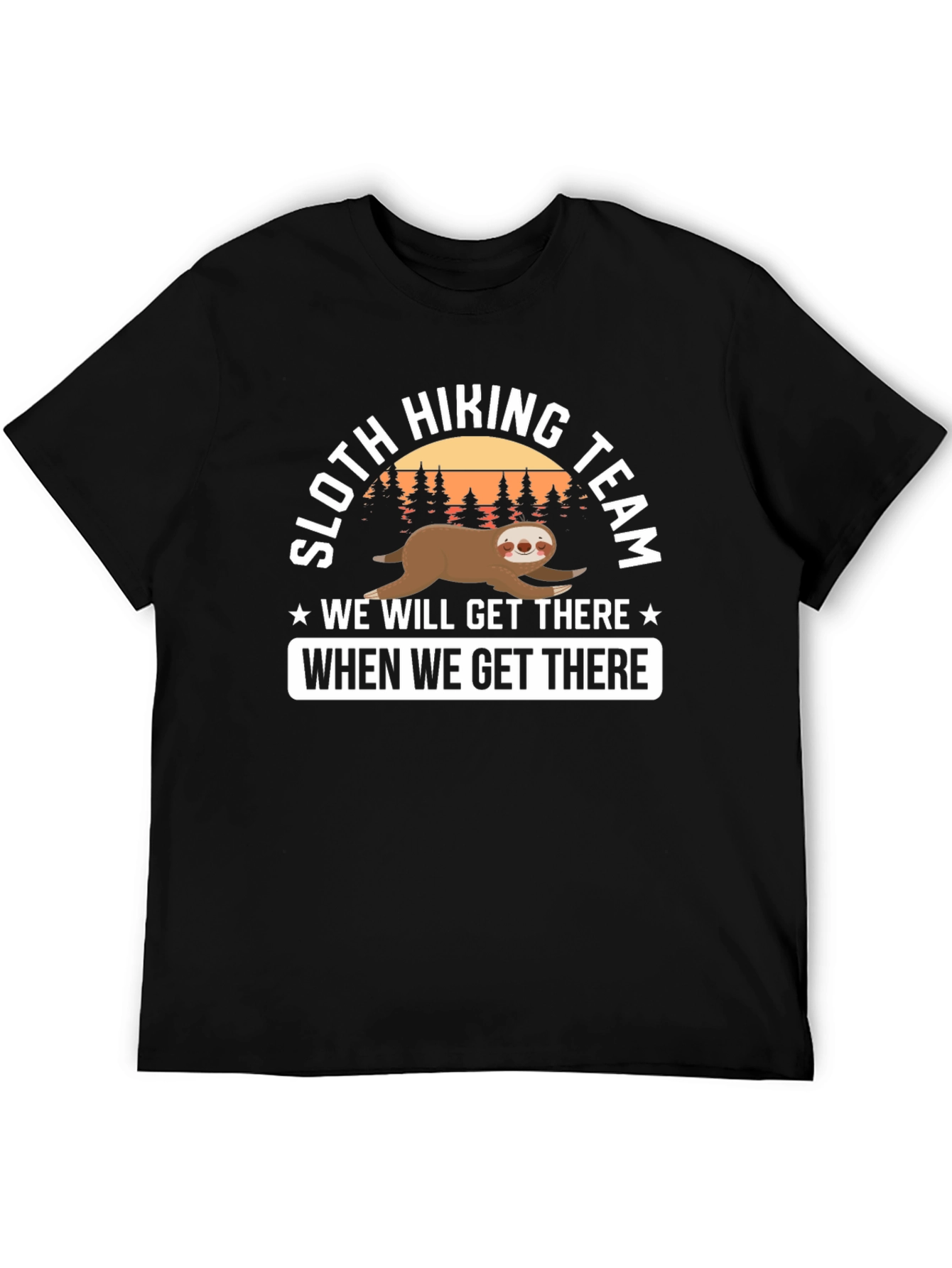 Sloth Hiking Team T-Shirt - Funny Adventure Tee