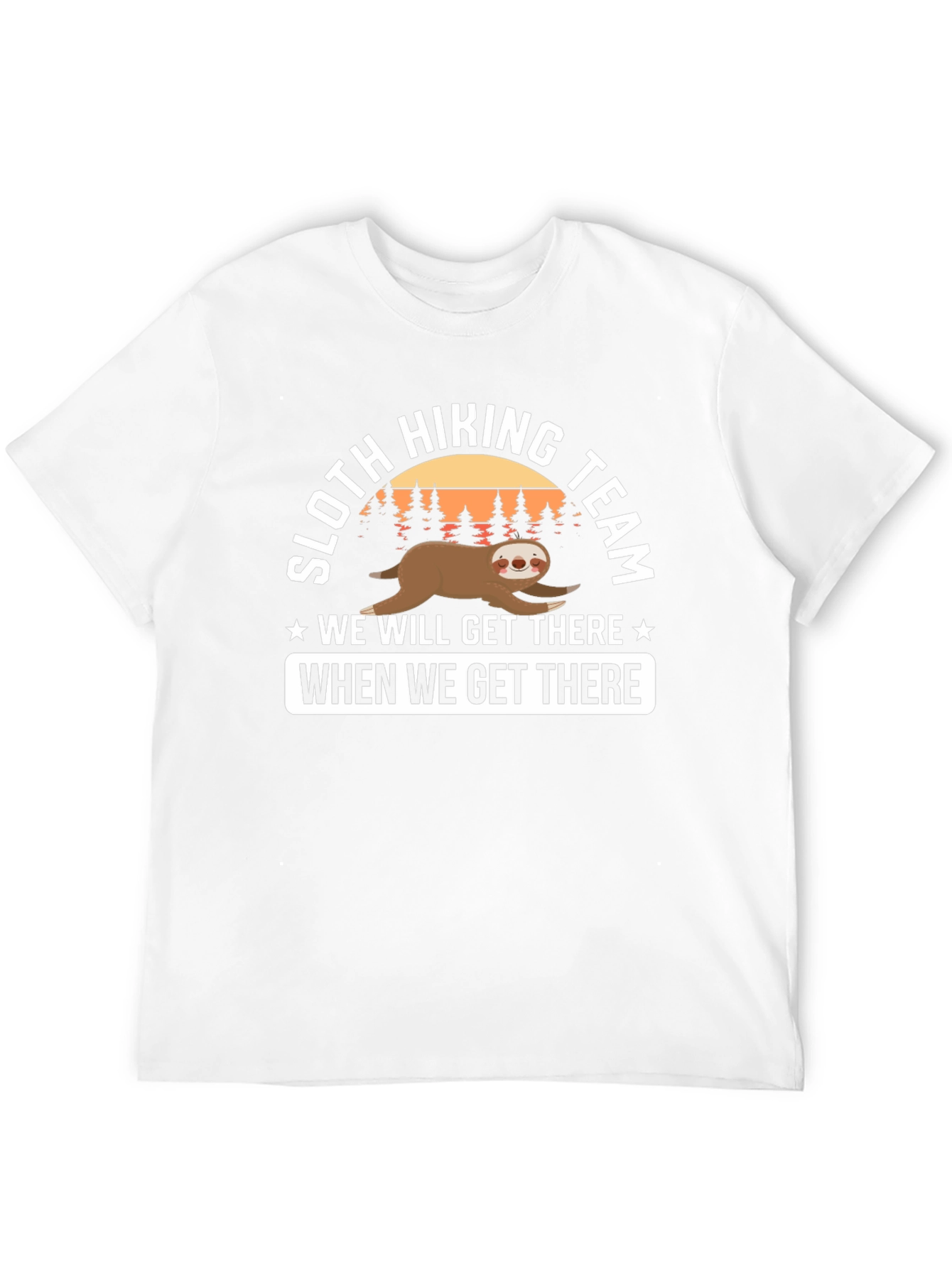 Sloth Hiking Team T-Shirt - Funny Adventure Tee
