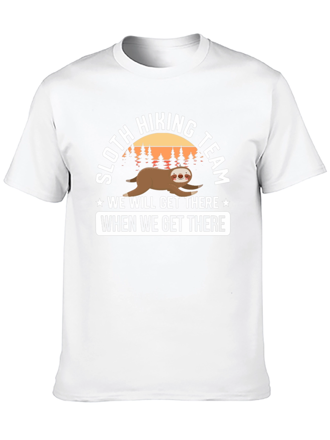 Sloth Hiking Team T-Shirt - Funny Adventure Tee