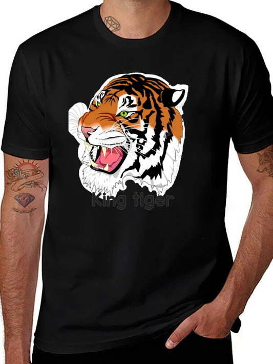 King Tiger Graphic Tee - Fierce Style!