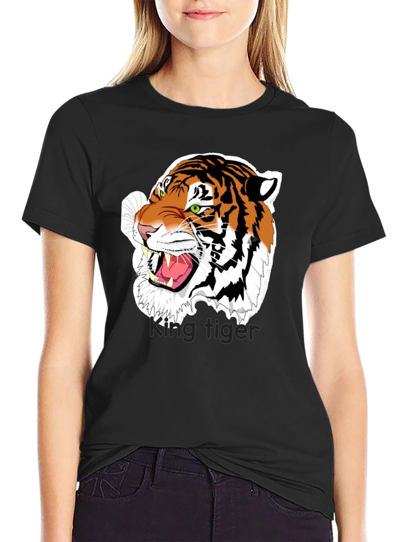 King Tiger Graphic Tee - Fierce Style!