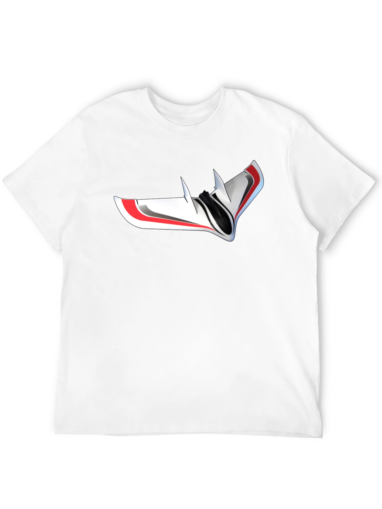 Futuristic Drone Graphic T-Shirt - Black