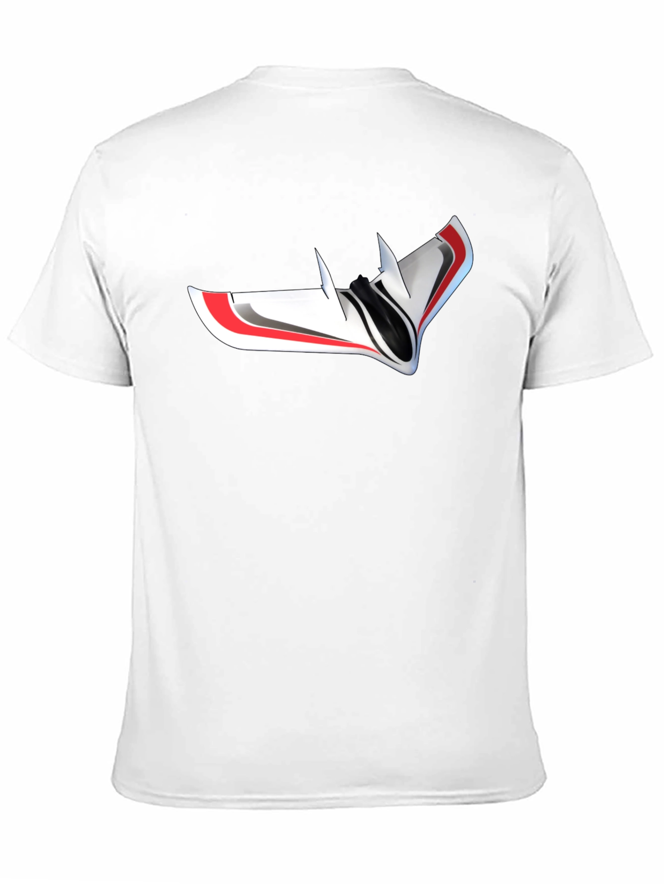 Futuristic Drone Graphic T-Shirt - Black
