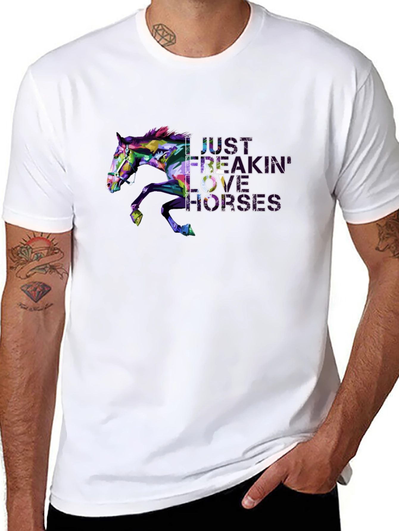 I Just Freakin Love Horses Graphic Tee