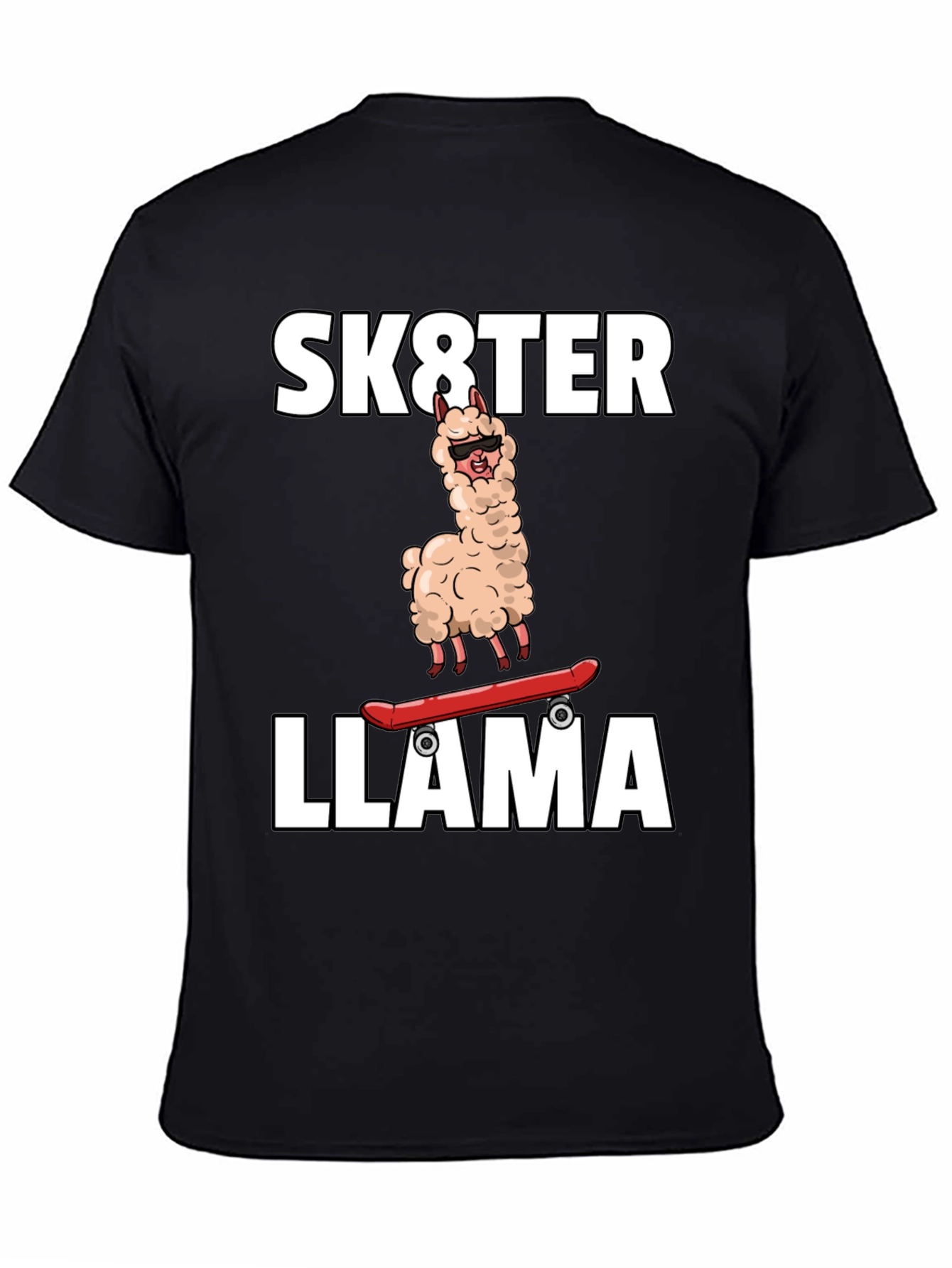 Sk8ter Llama Graphic T-Shirt - Cool & Fun!