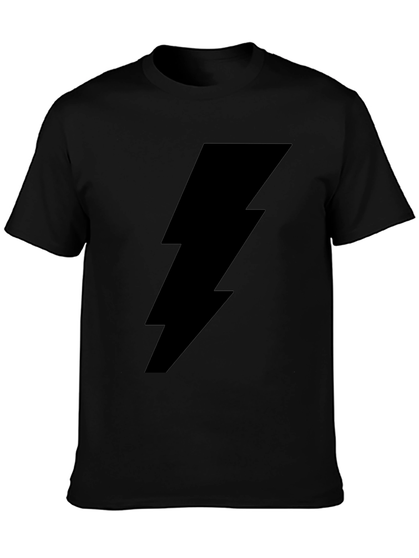 Lightning Bolt Graphic Black T-Shirt