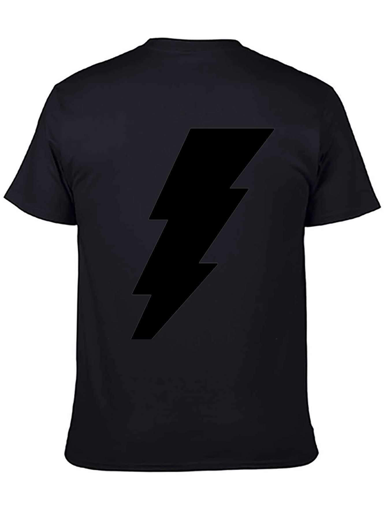 Lightning Bolt Graphic Black T-Shirt