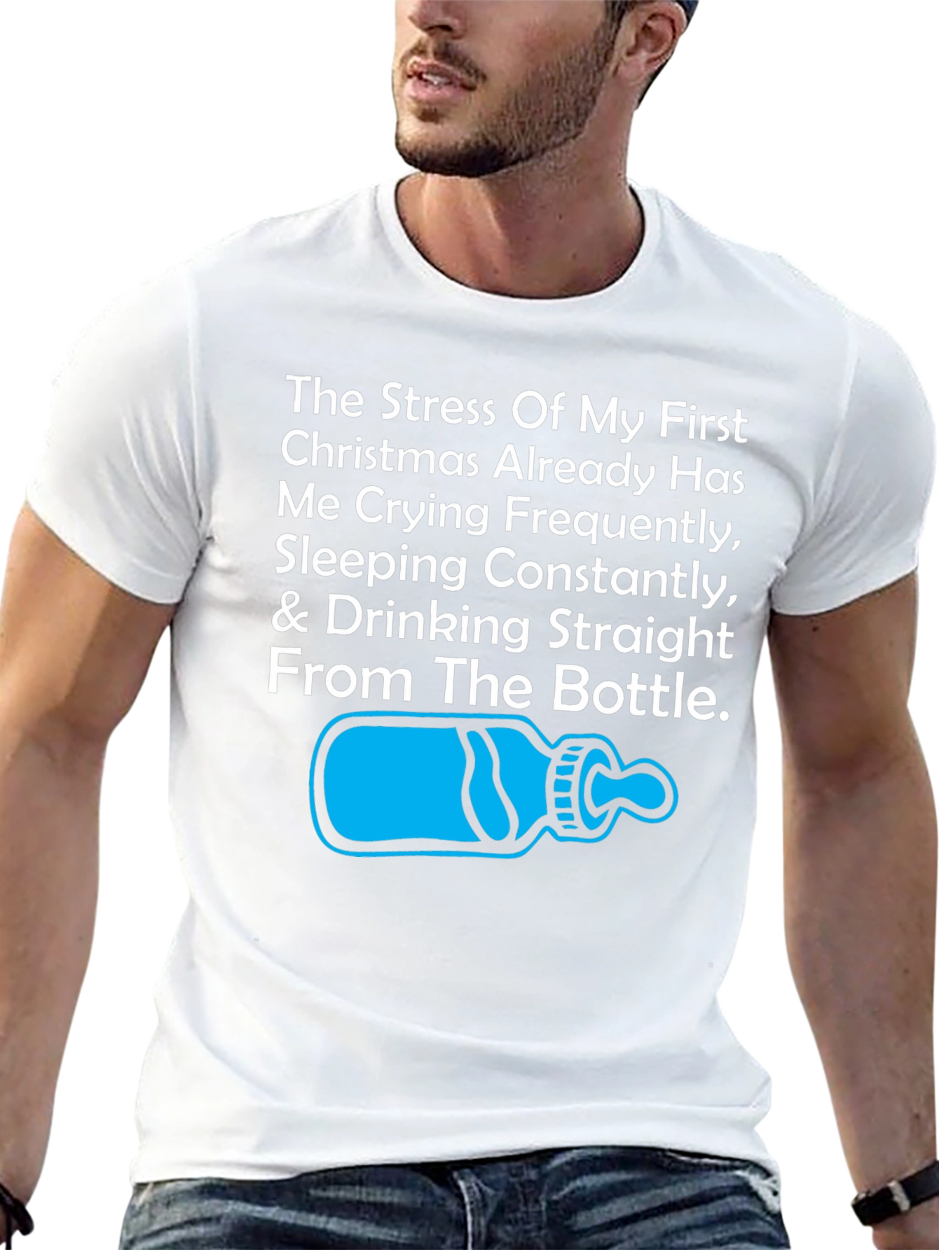 Funny First Christmas Stress T-Shirt