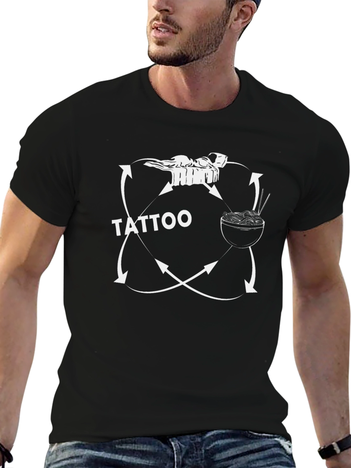 Tattoo Graphic Black T-Shirt
