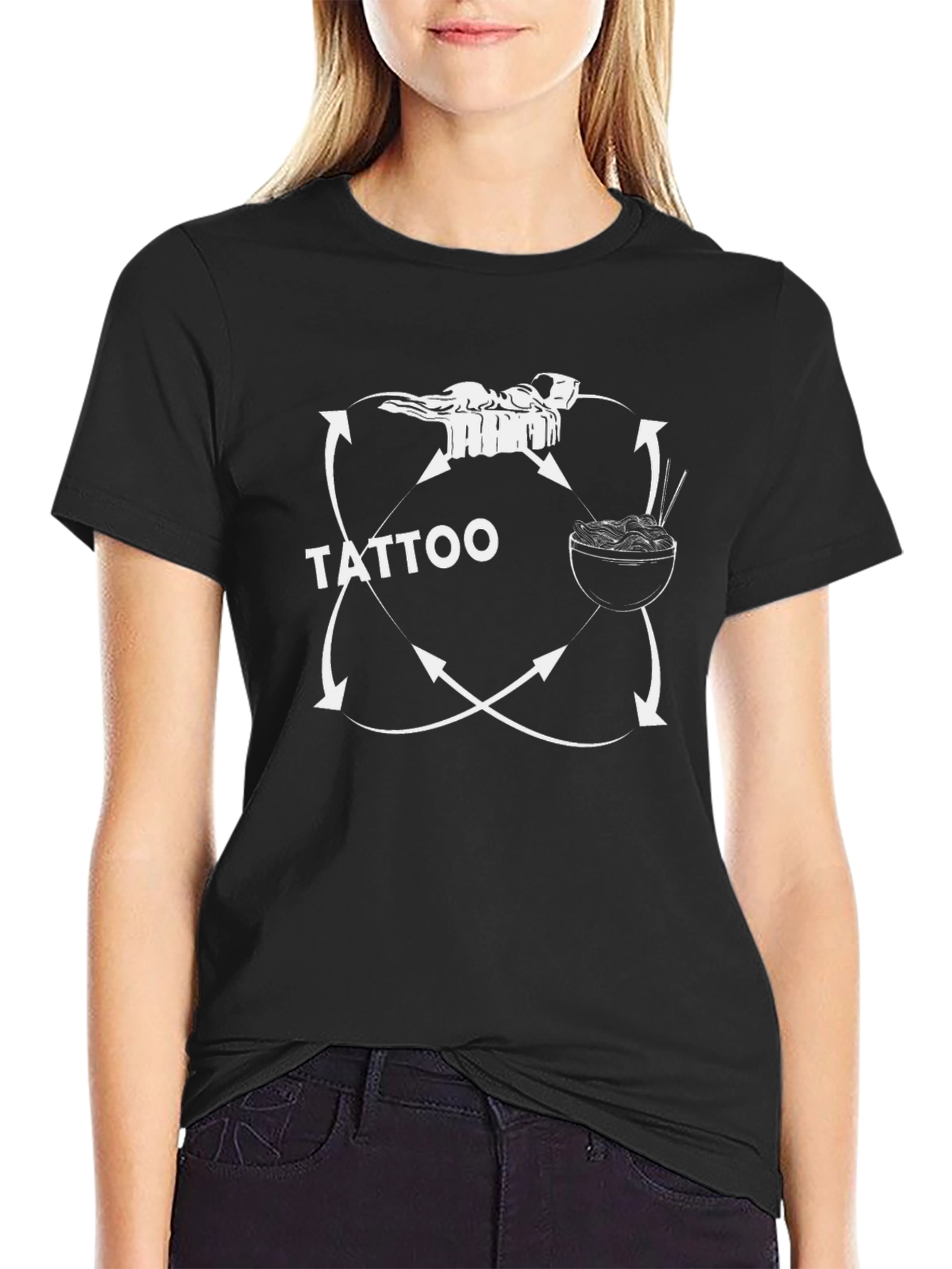 Tattoo Graphic Black T-Shirt