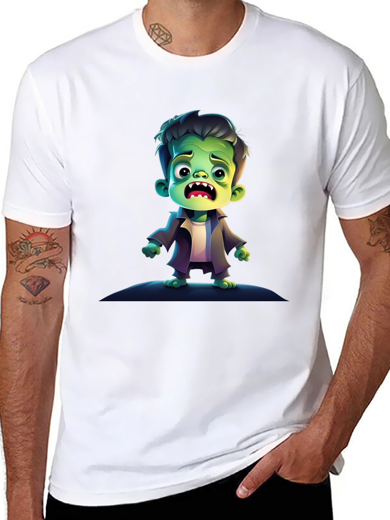 Frankenstein Cartoon Graphic Tee