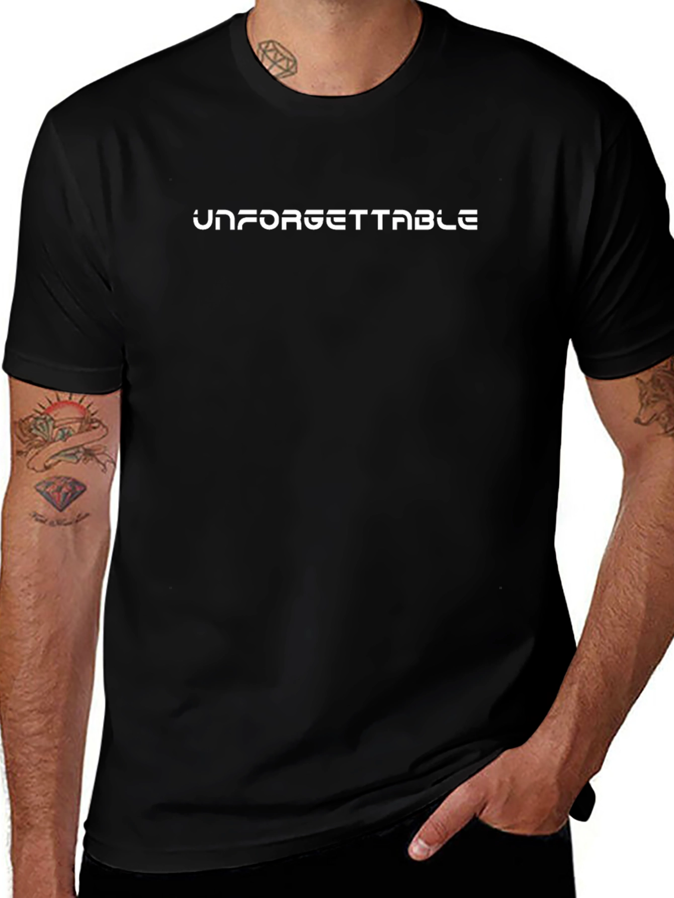 Unforgettable Black Graphic Tee