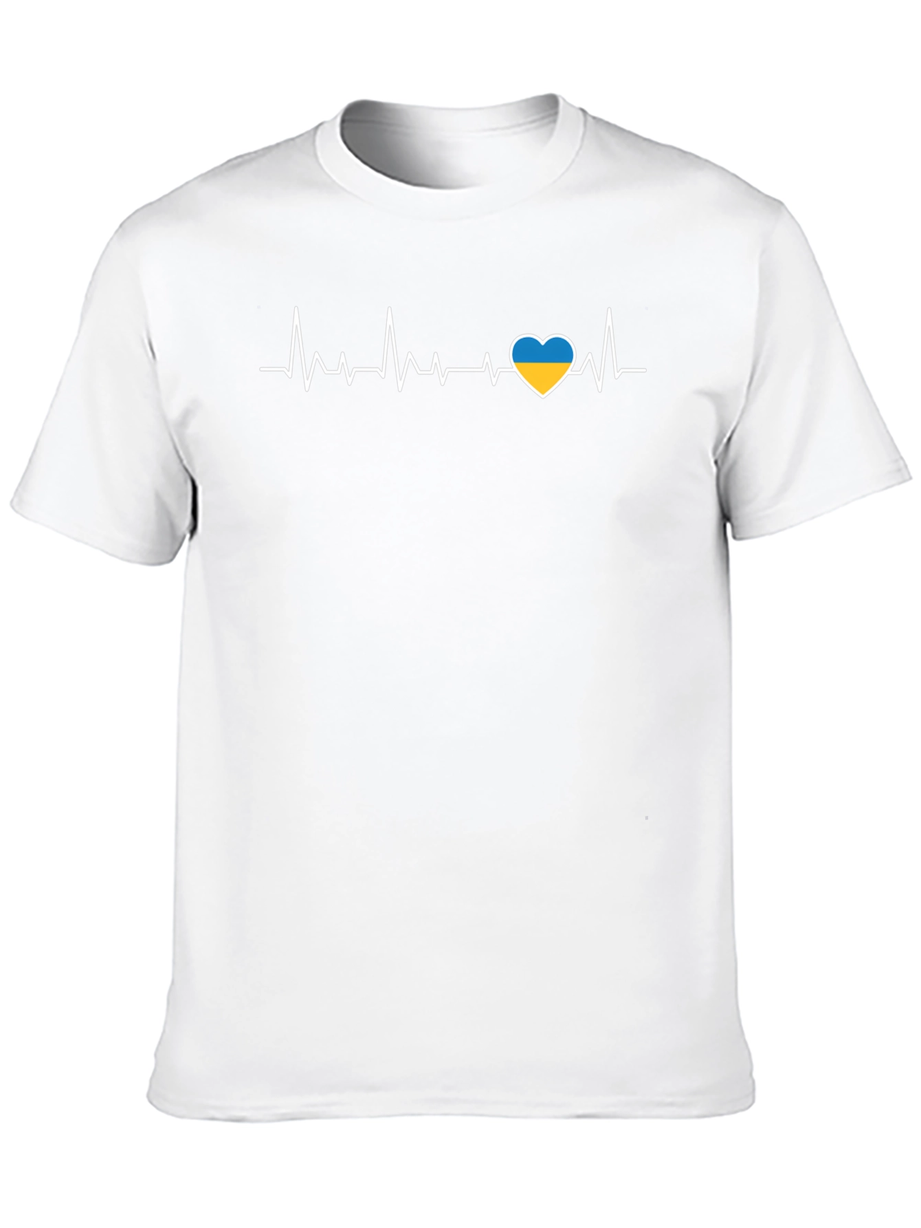 Ukraine Heartbeat T-Shirt - Show Your Support