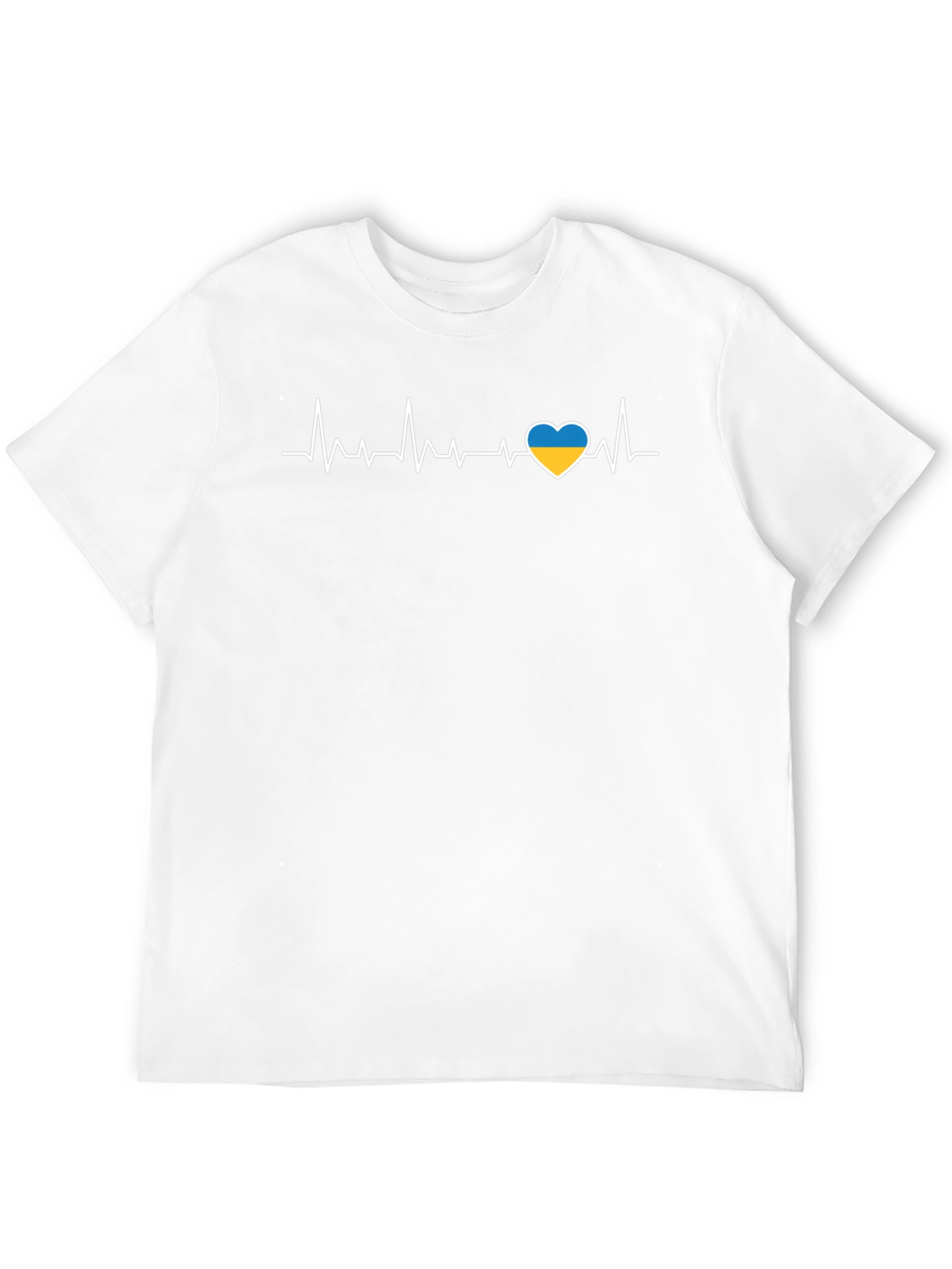 Ukraine Heartbeat T-Shirt - Show Your Support
