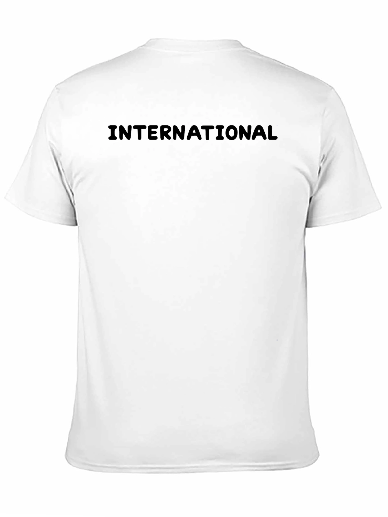 INTERNATIONAL Black Graphic Tee