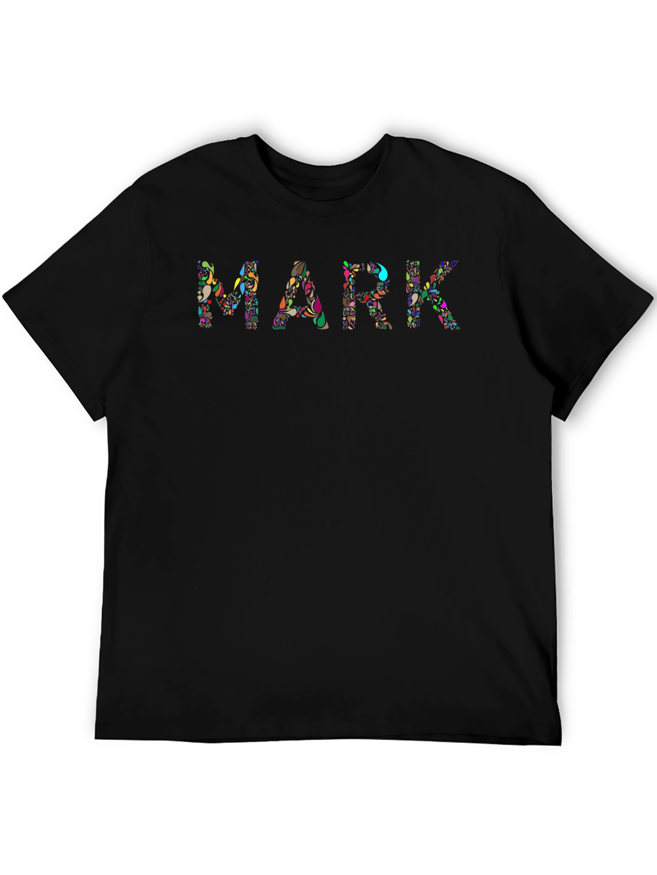 Floral MARK T-Shirt - Unique Personalized Tee
