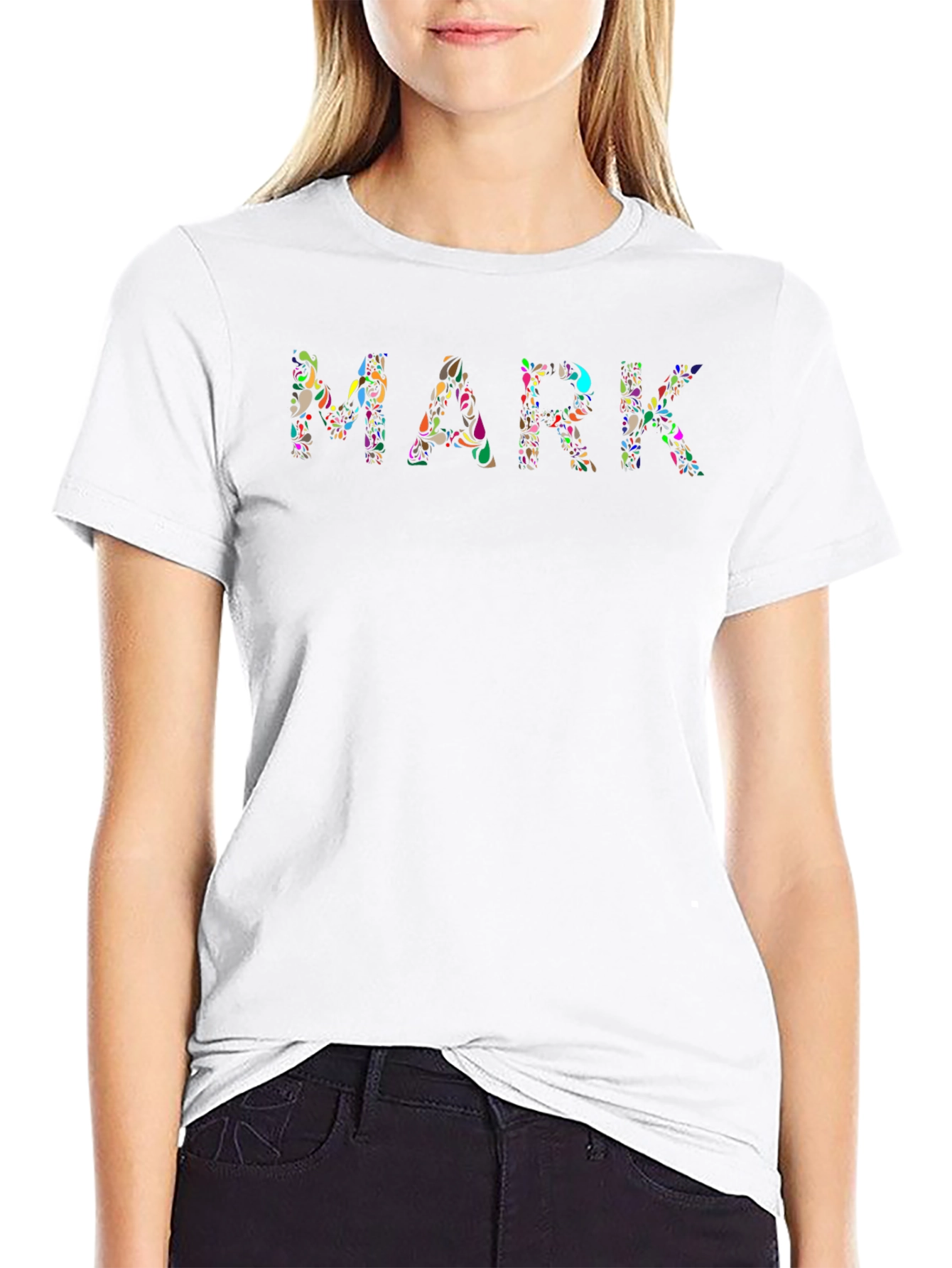 Floral MARK T-Shirt - Unique Personalized Tee
