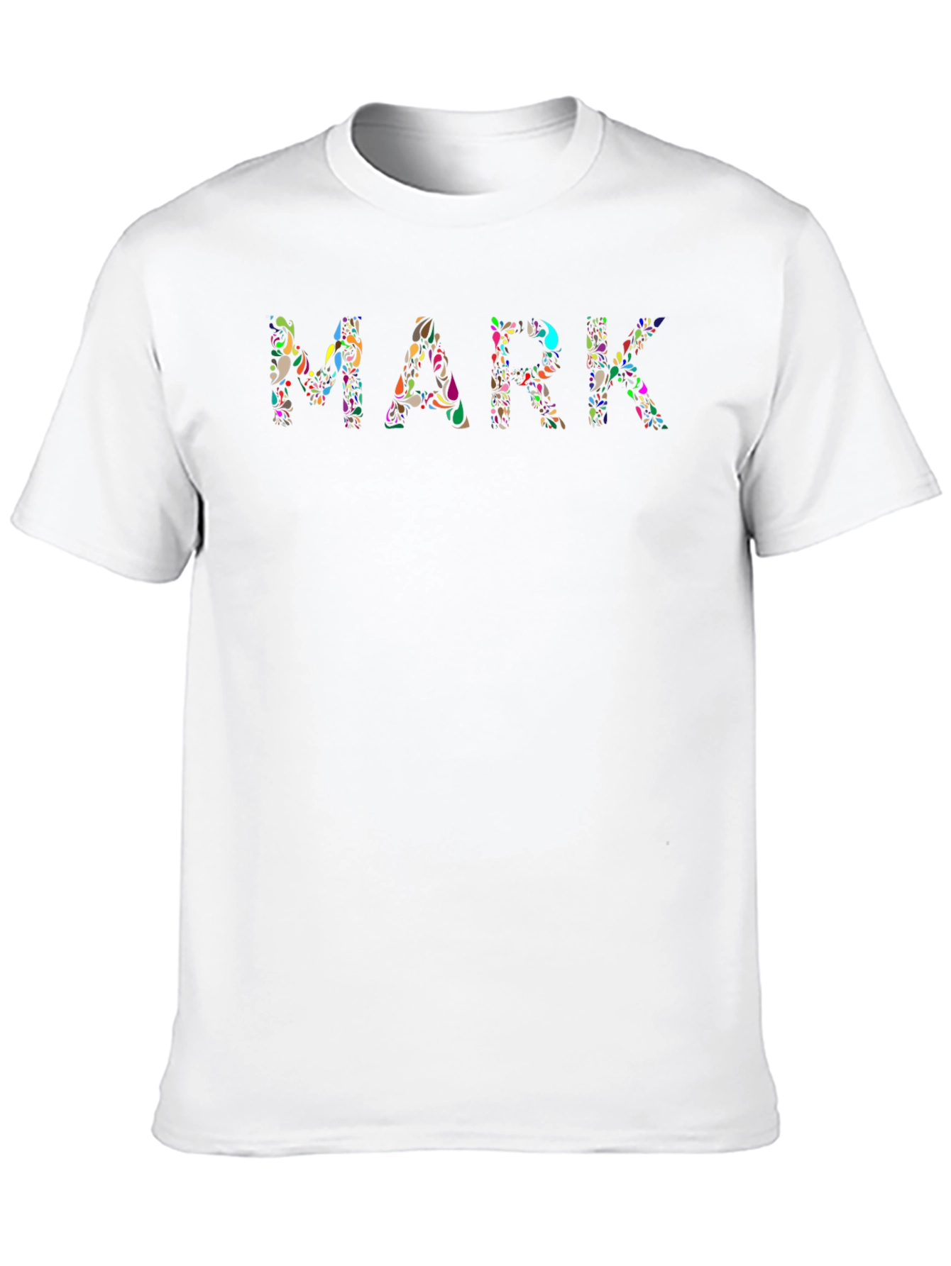 Floral MARK T-Shirt - Unique Personalized Tee