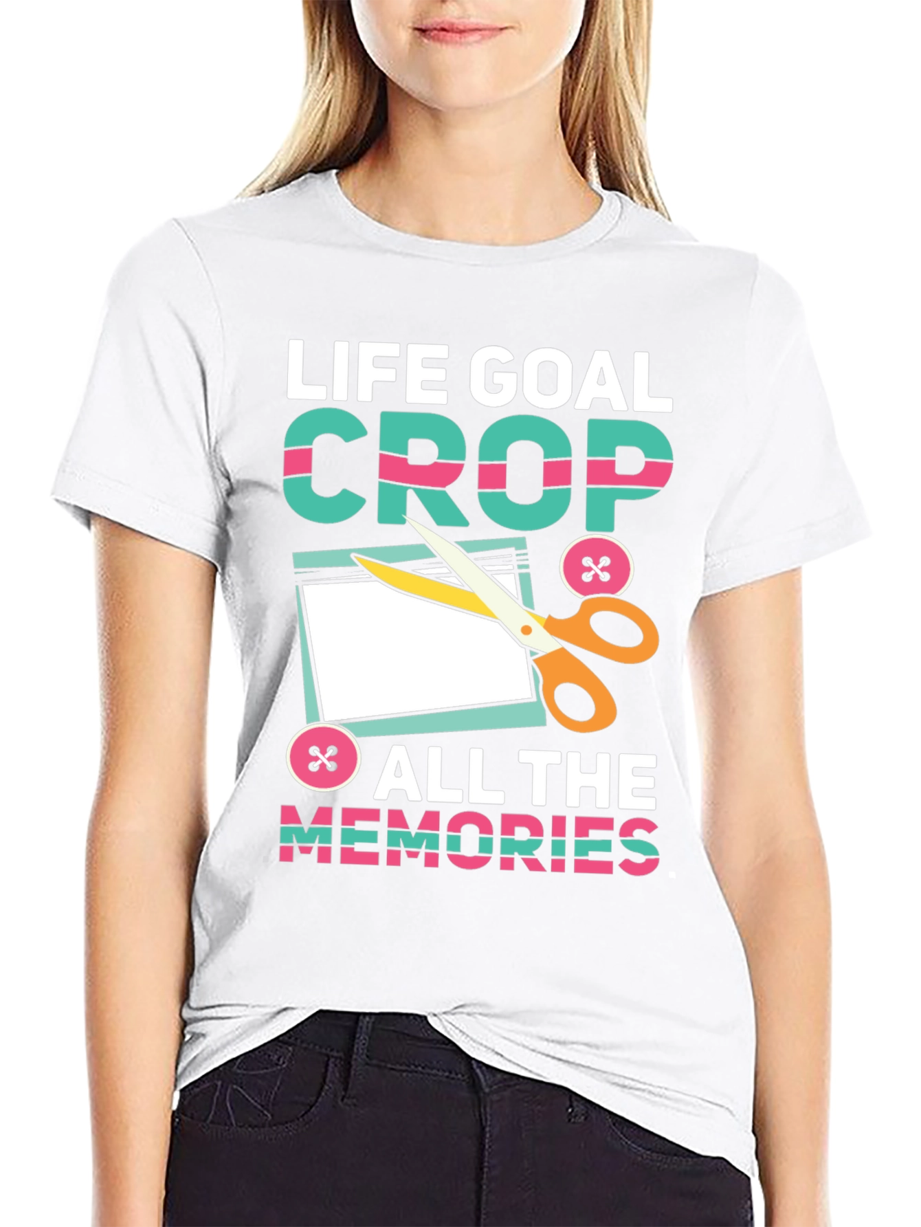 Life Goal Crop All the Memories T-Shirt