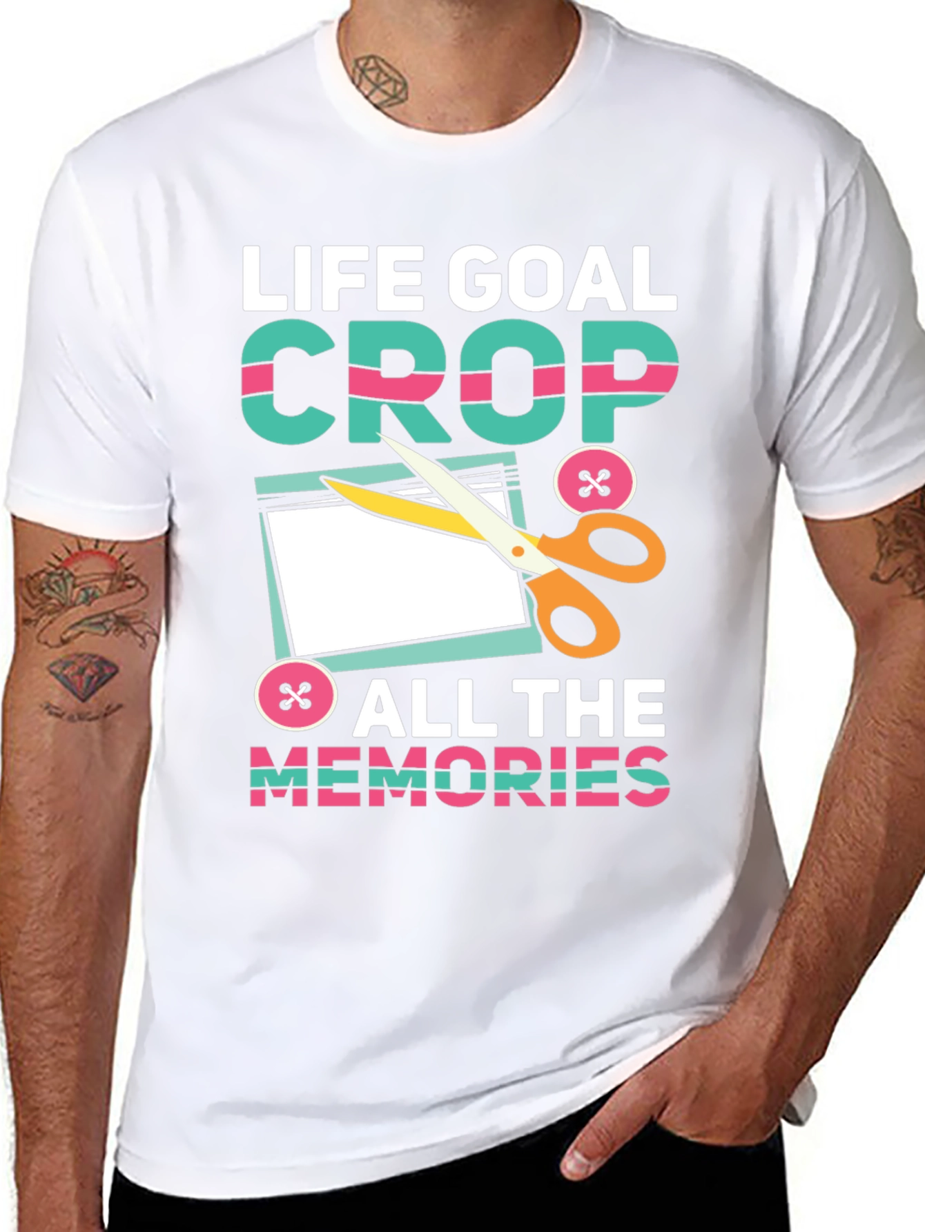 Life Goal Crop All the Memories T-Shirt