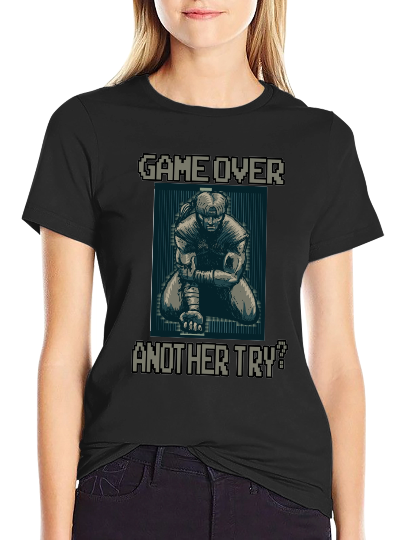 Game Over Pixel Art Graphic Tee - Another Try?