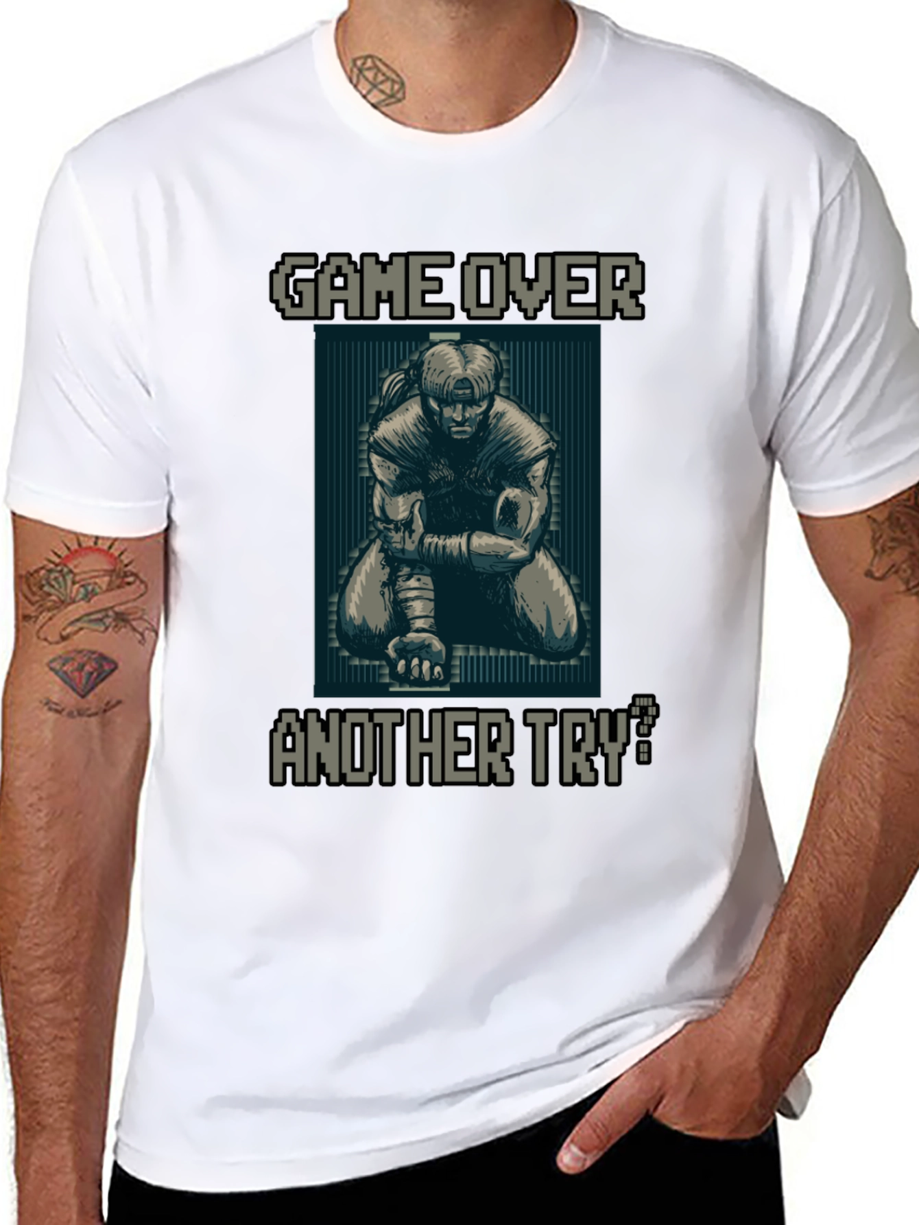 Game Over Pixel Art Graphic Tee - Another Try?