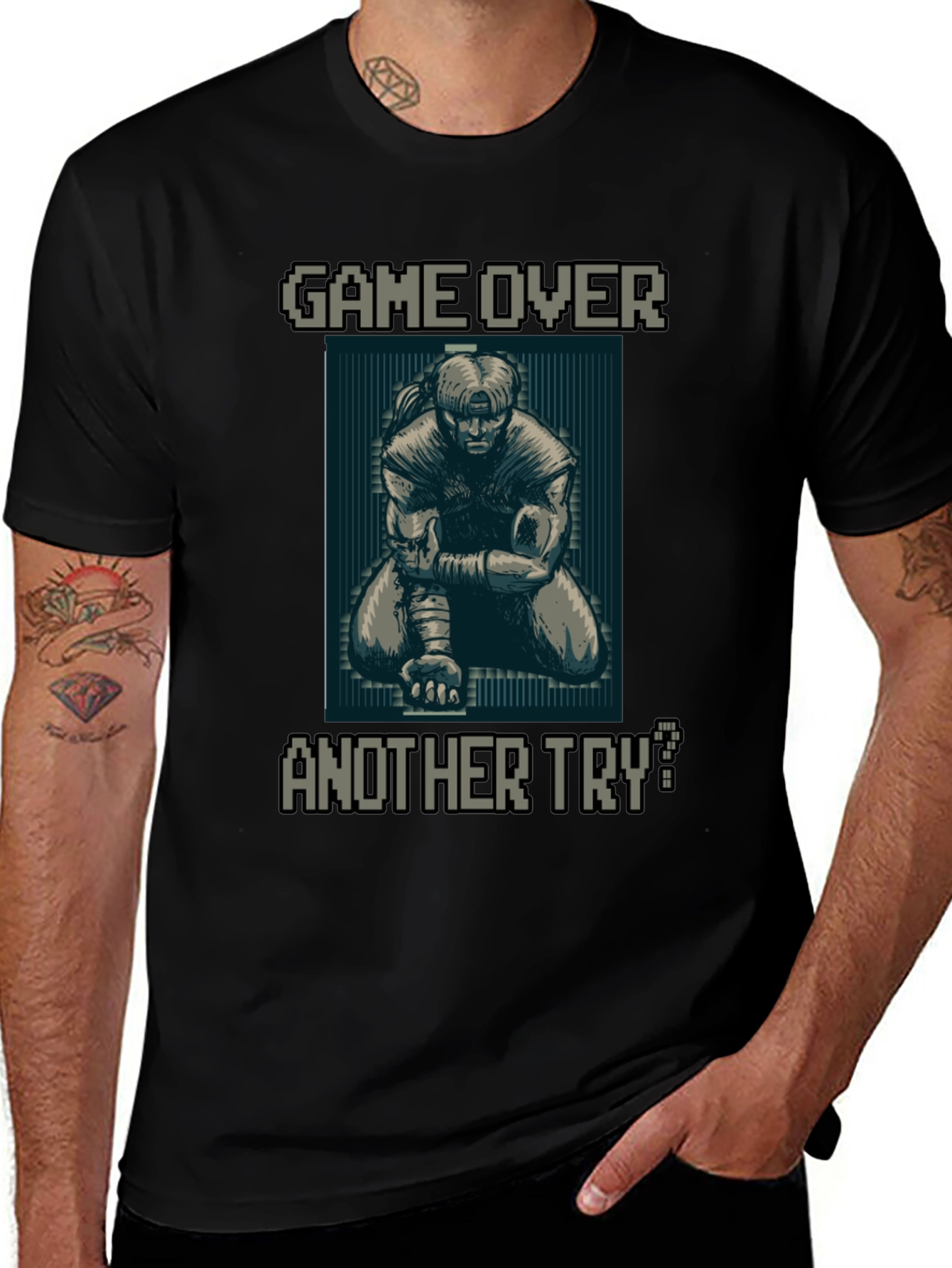 Game Over Pixel Art Graphic Tee - Another Try?