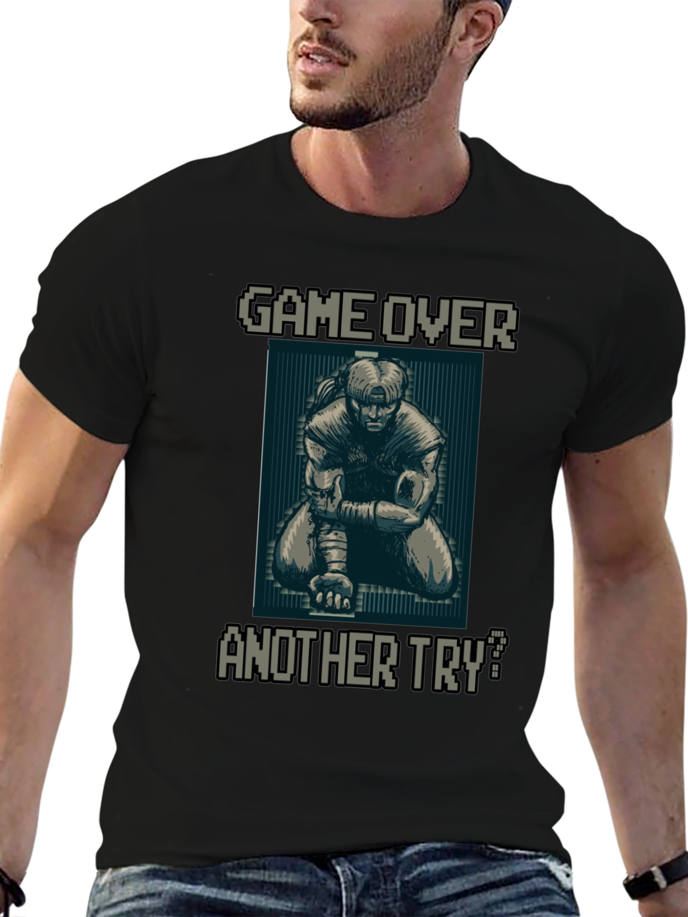 Game Over Pixel Art Graphic Tee - Another Try?