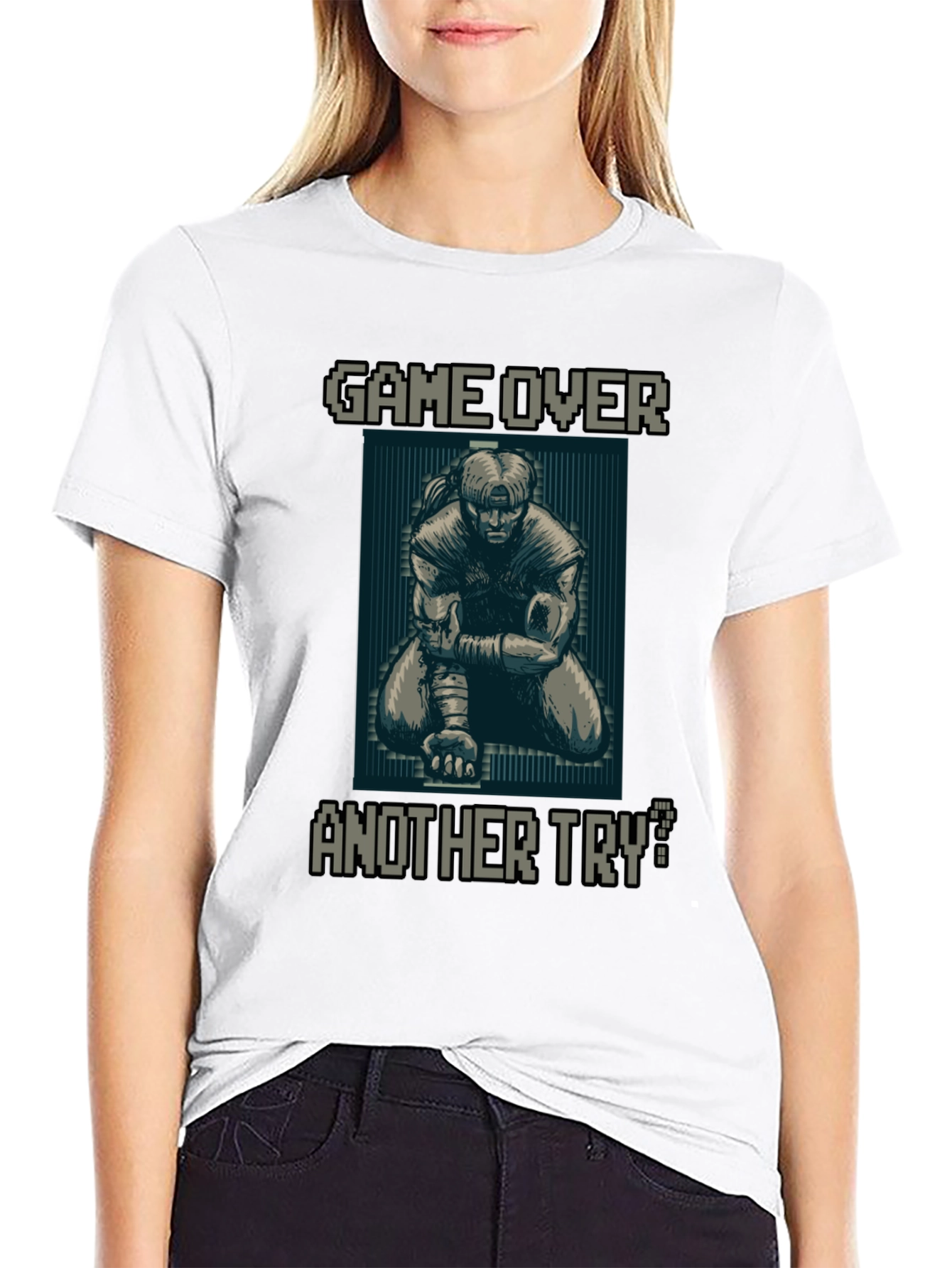 Game Over Pixel Art Graphic Tee - Another Try?