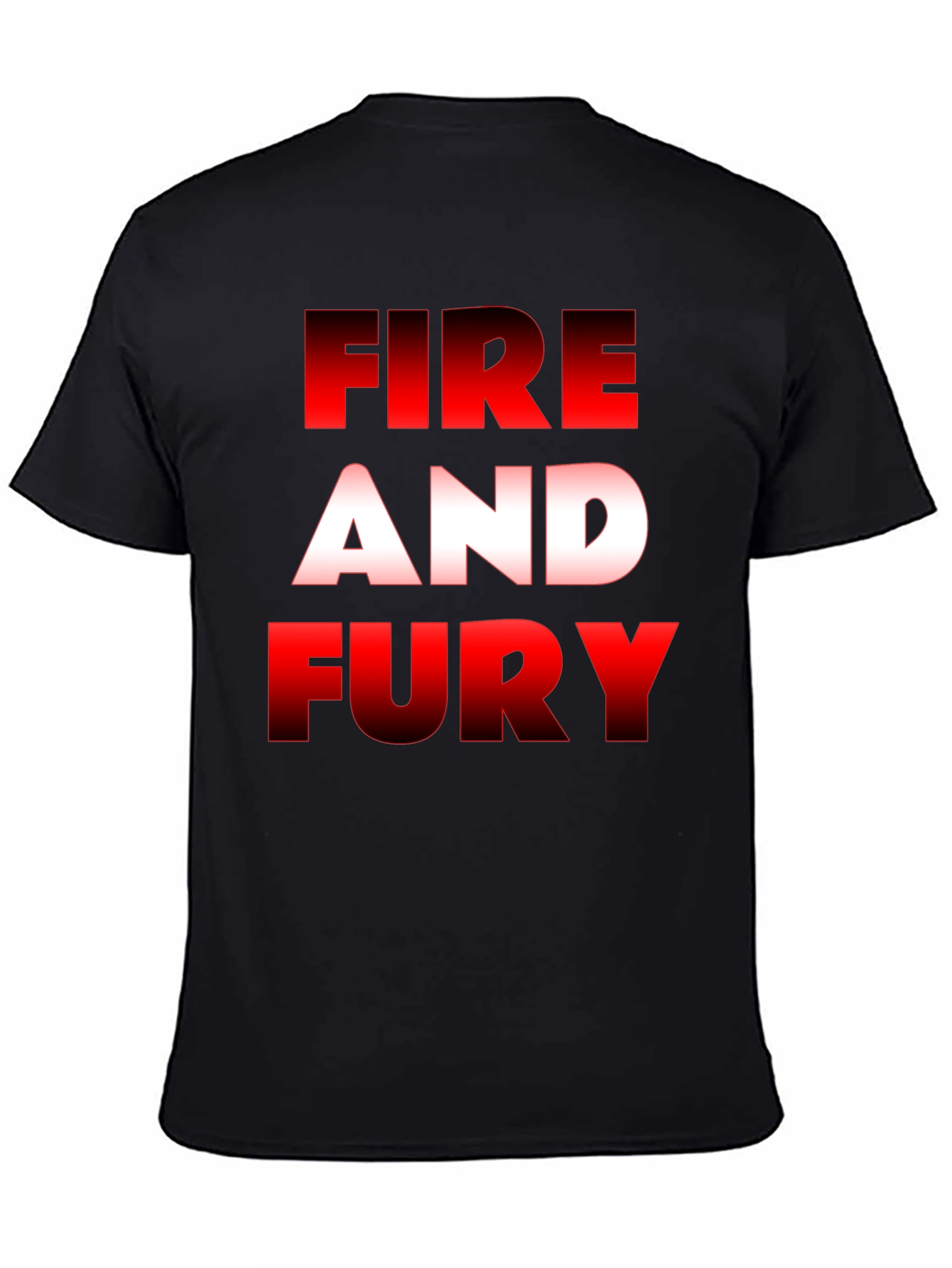 Fire and Fury Graphic Tee - Black