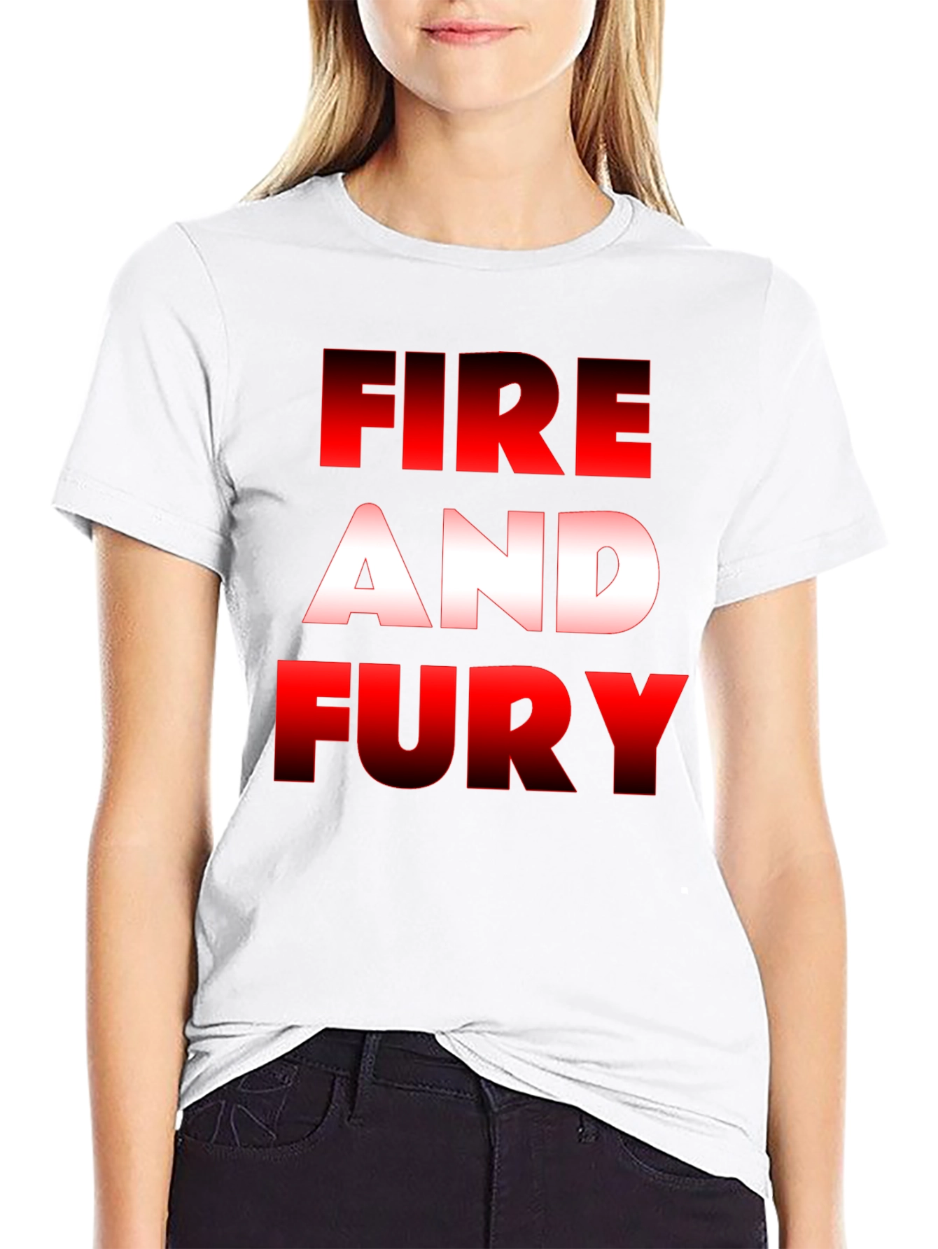 Fire and Fury Graphic Tee - Black