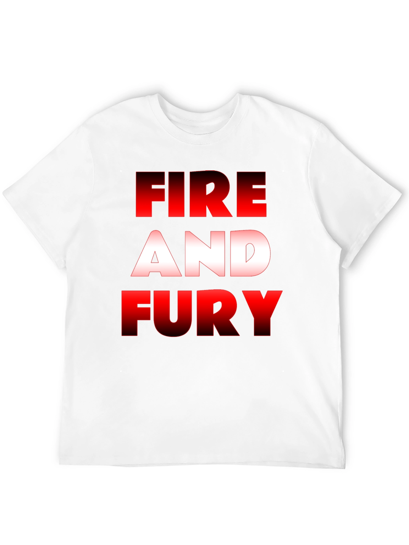 Fire and Fury Graphic Tee - Black