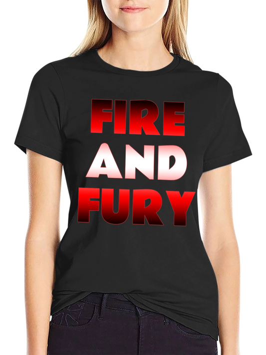 Fire and Fury Graphic Tee - Black