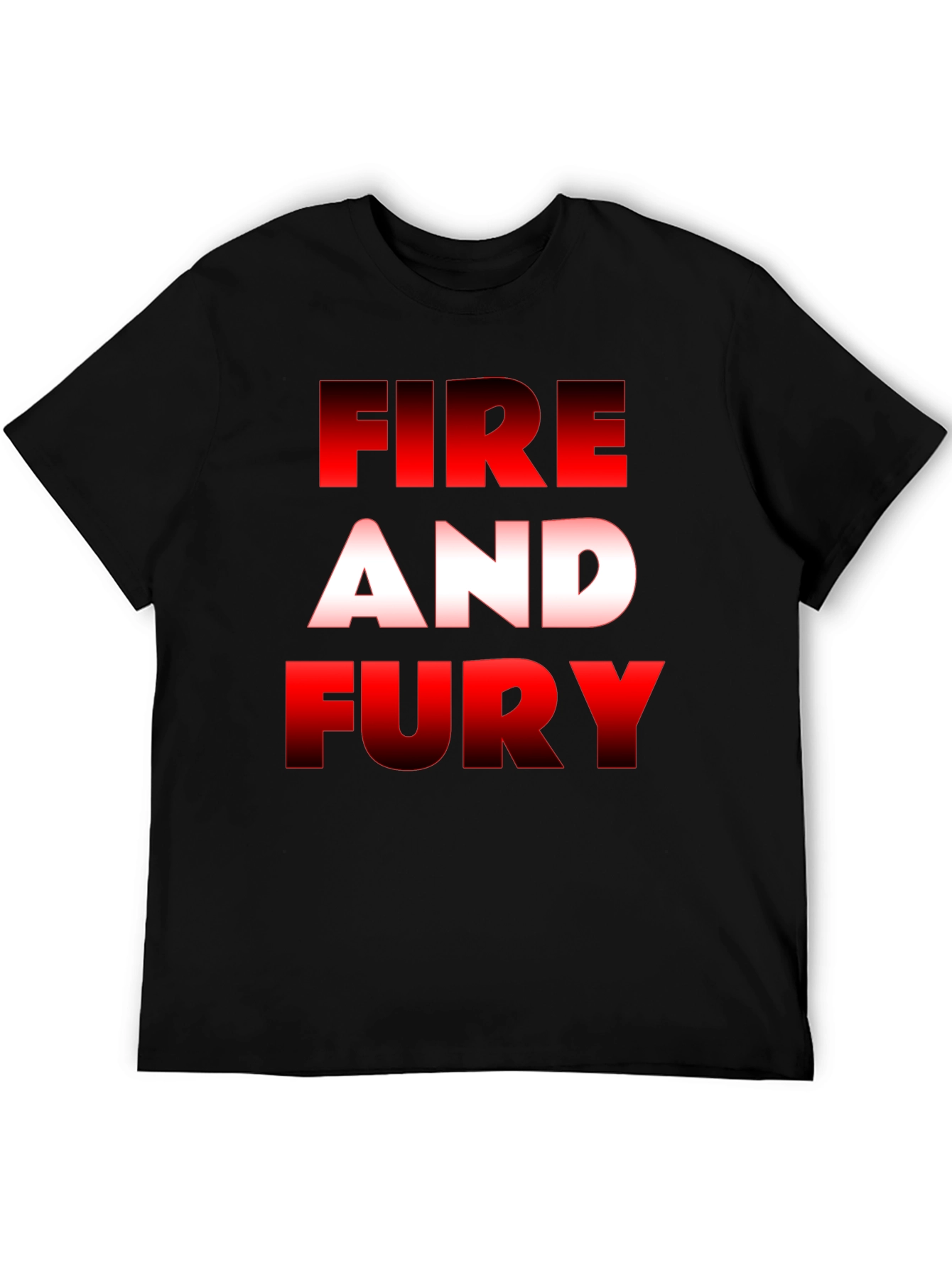 Fire and Fury Graphic Tee - Black