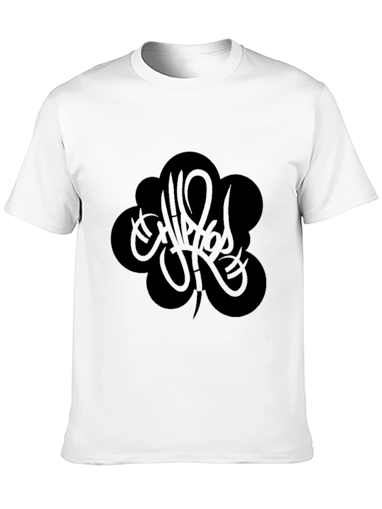Black Graphic Tee - Unique Tattoo Style Design