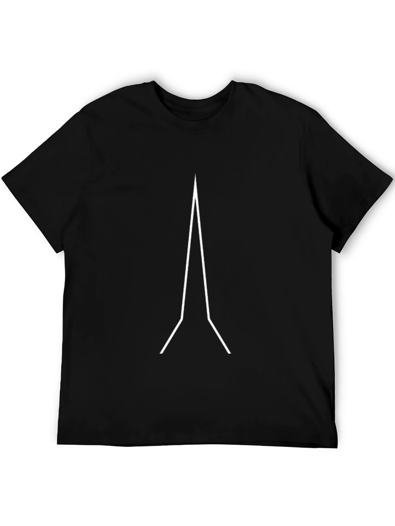 Minimalist Graphic Tee - Black Modern Design