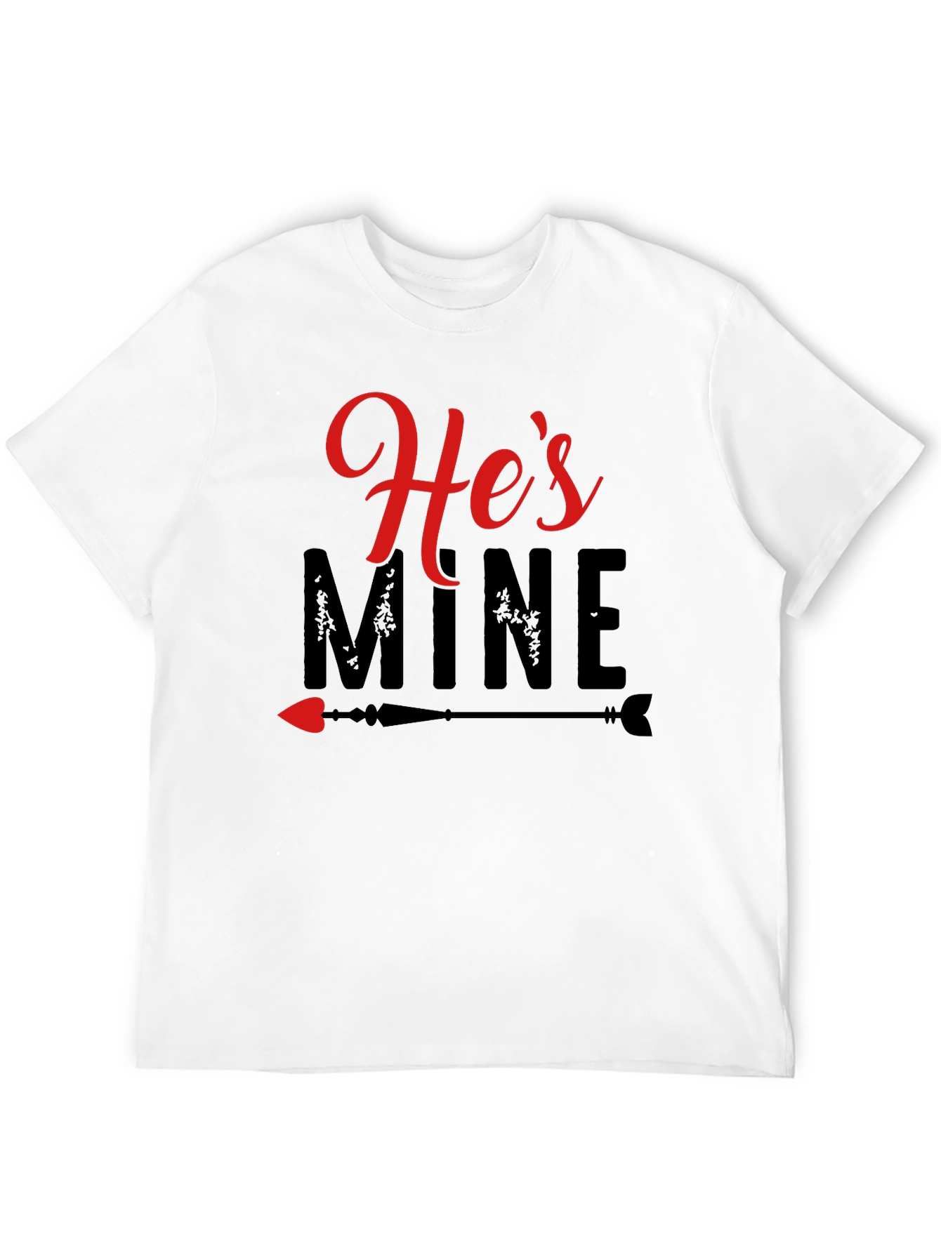 Hes Mine Valentines Day Graphic Tee