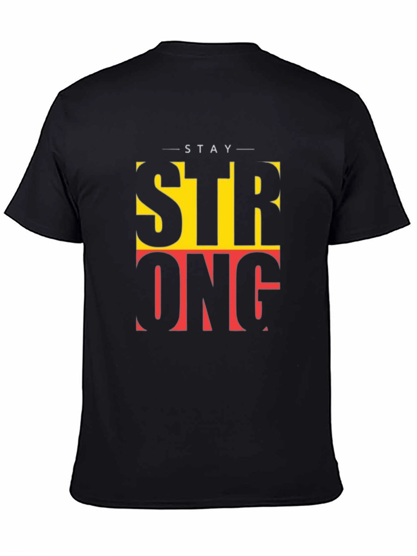 Stay Strong Graphic T-Shirt - Black
