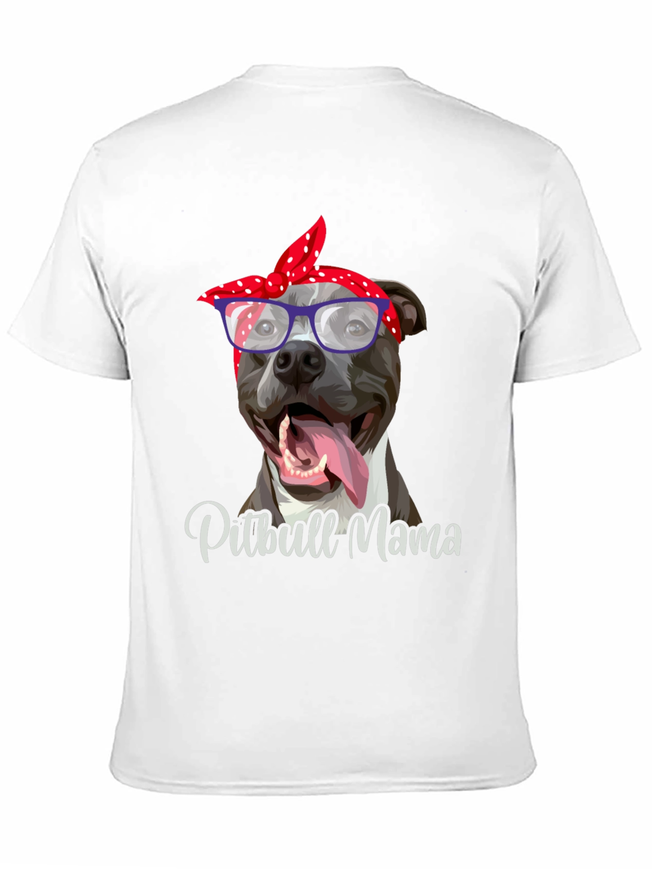 Pitbull Mama Graphic Tee - Stylish Dog Lover Shirt