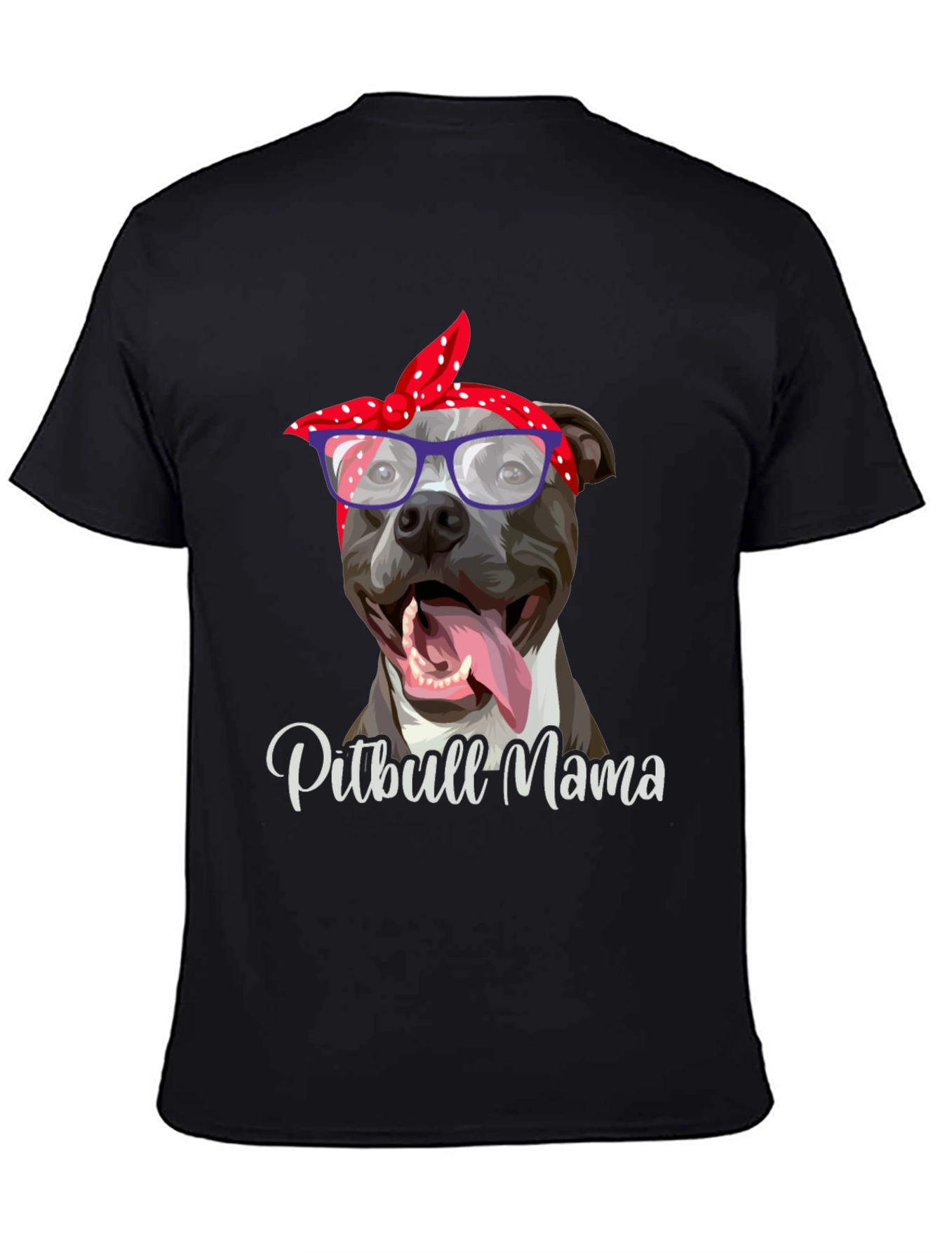 Pitbull Mama Graphic Tee - Stylish Dog Lover Shirt