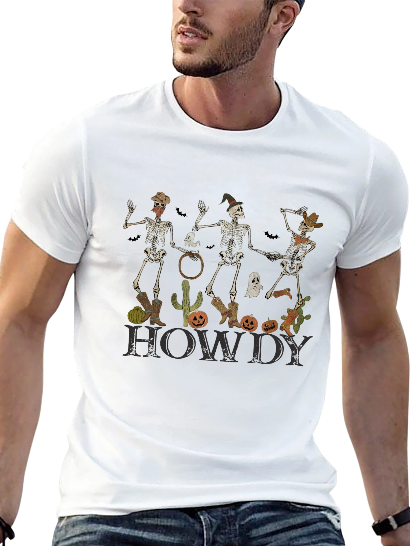 Howdy Skeleton Graphic Tee