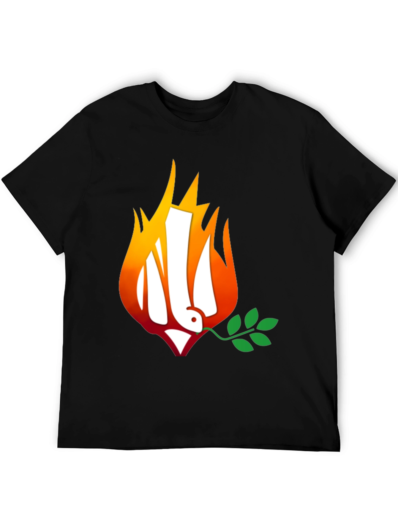 Ukraine Peace Dove on Fire T-Shirt